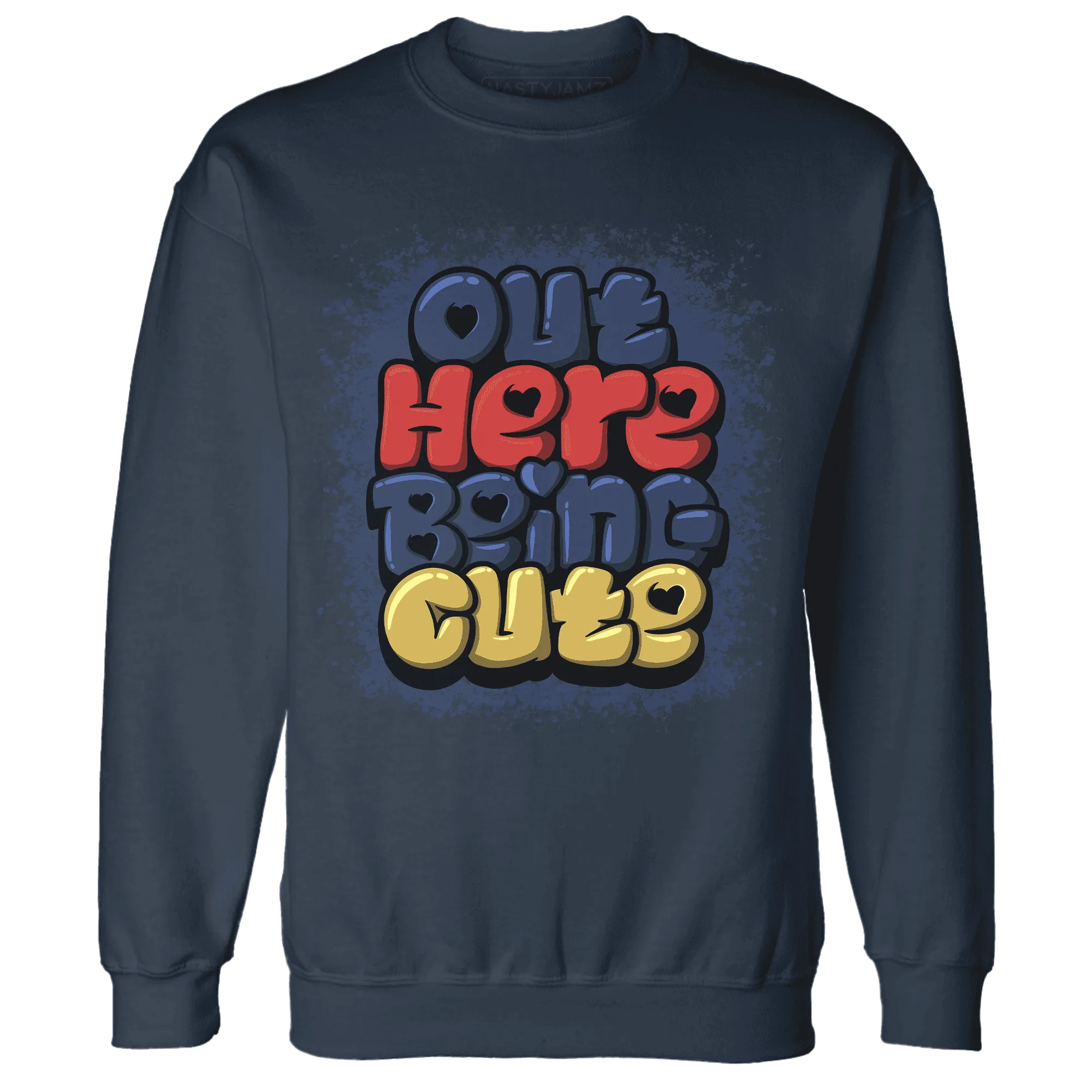 VaporMax-Air-Plus-Midnight-Navy-Gold-Black-NastyJamz-Sweatshirt-Match-Out-Here-Being-Cute