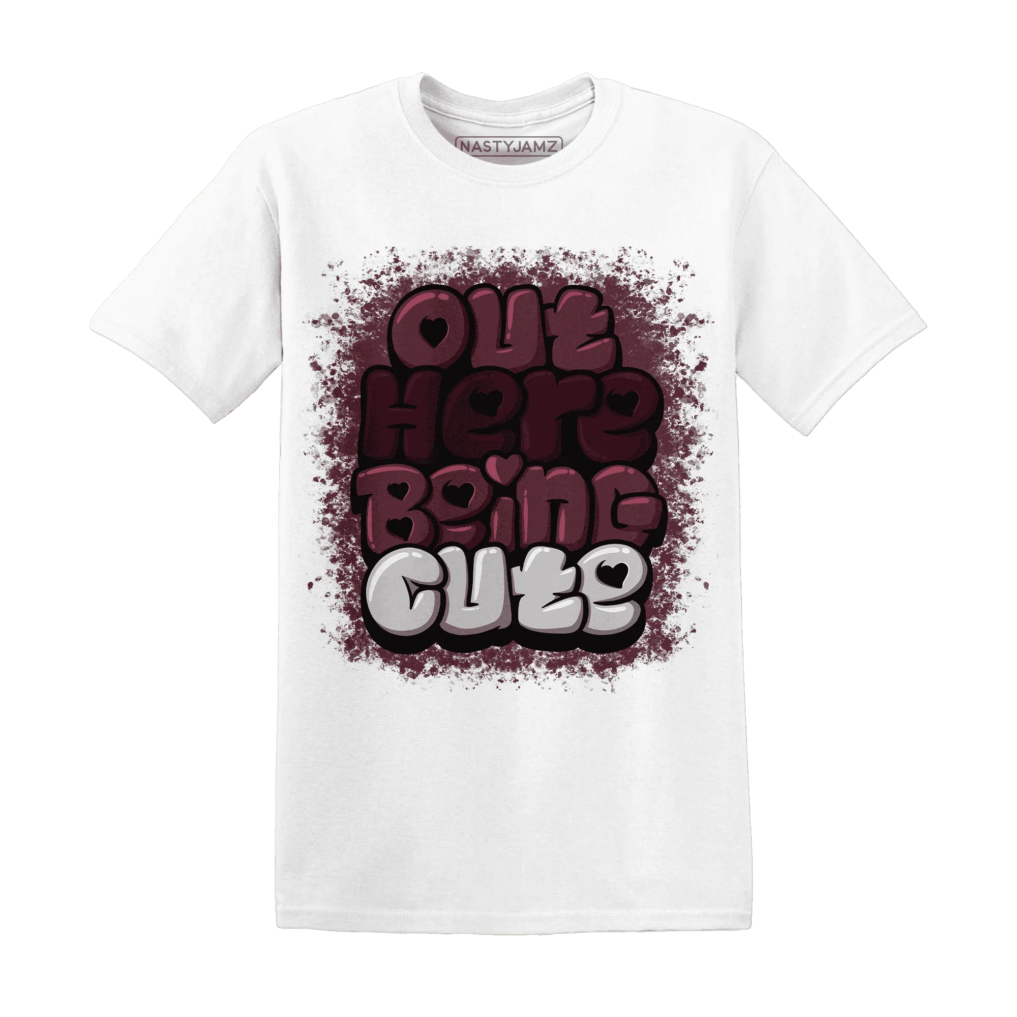 VaporMax-Night-Maron-Burgundy-NastyJamz-T-Shirt-Match-Out-Here-Being-Cute