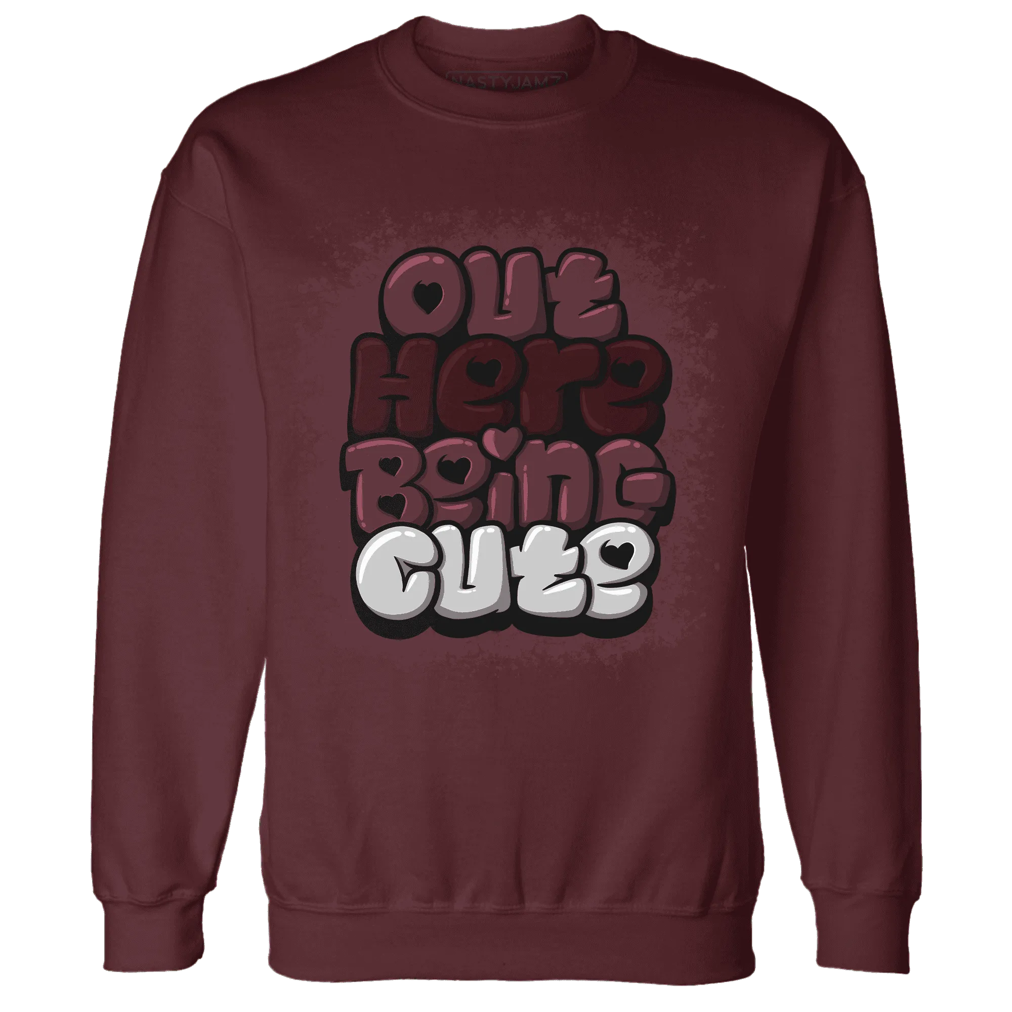 VaporMax-Night-Maron-Burgundy-NastyJamz-Sweatshirt-Match-Out-Here-Being-Cute