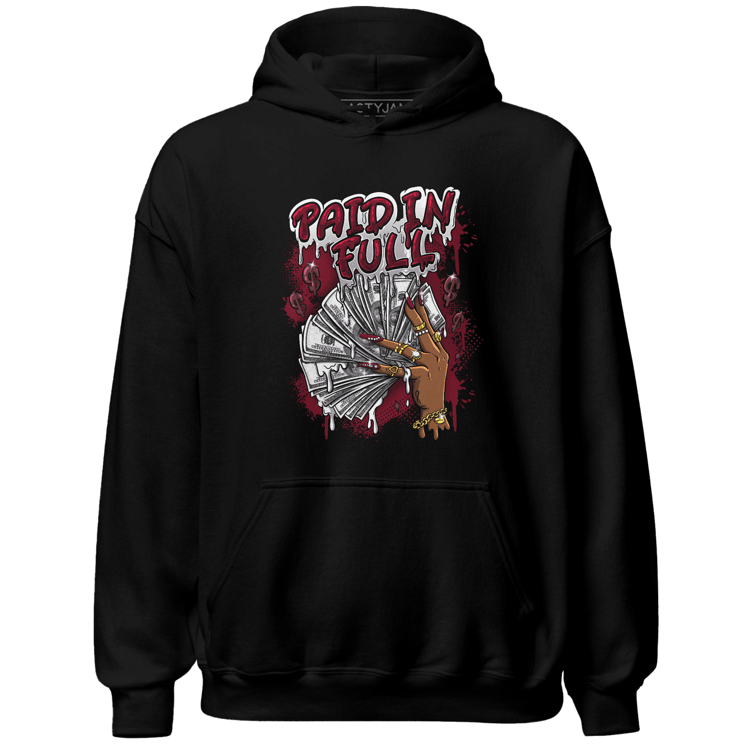 High White Team Red 1s Hoodie Match Paid In Full - NastyJamz