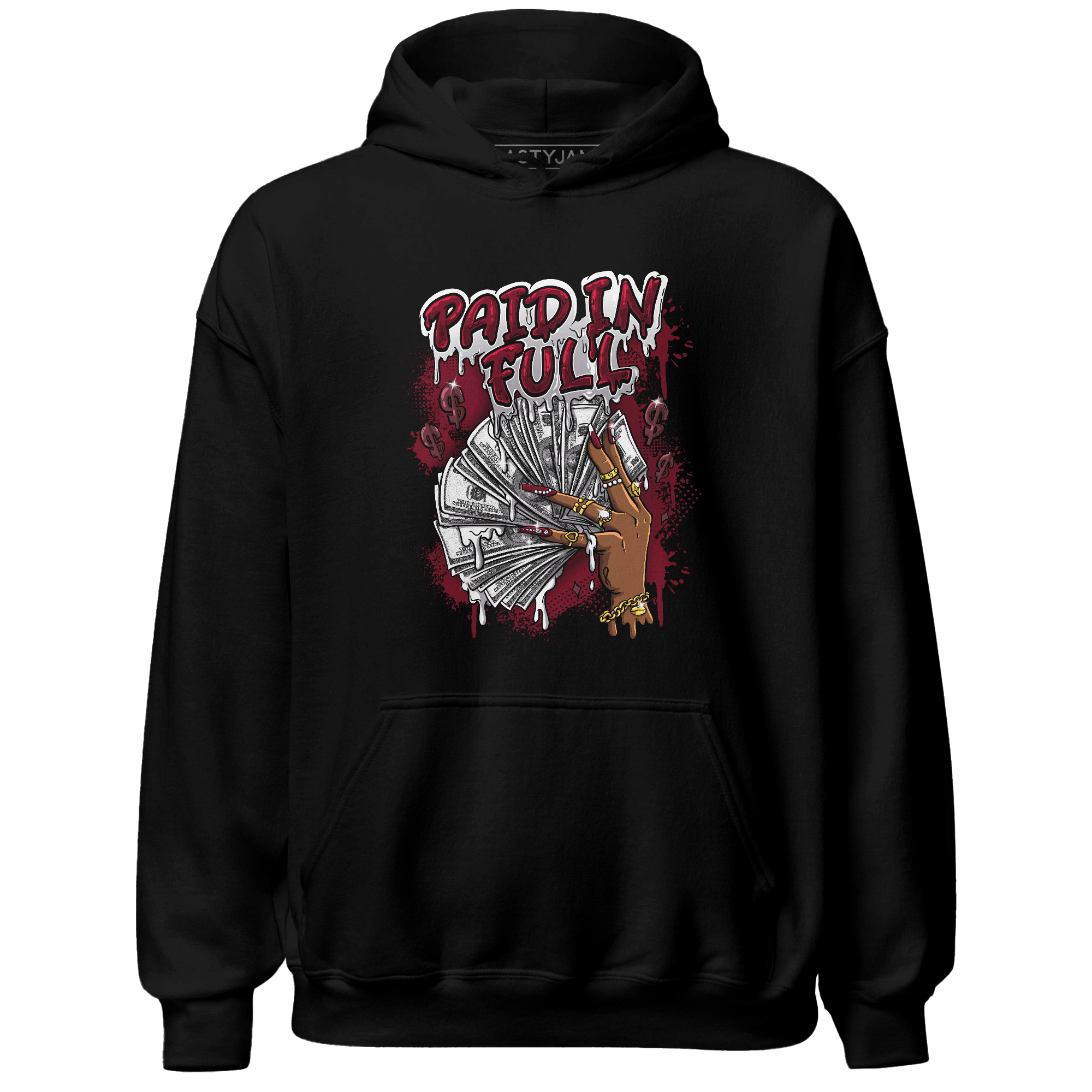 High White Team Red 1s Hoodie Match Paid In Full - NastyJamz