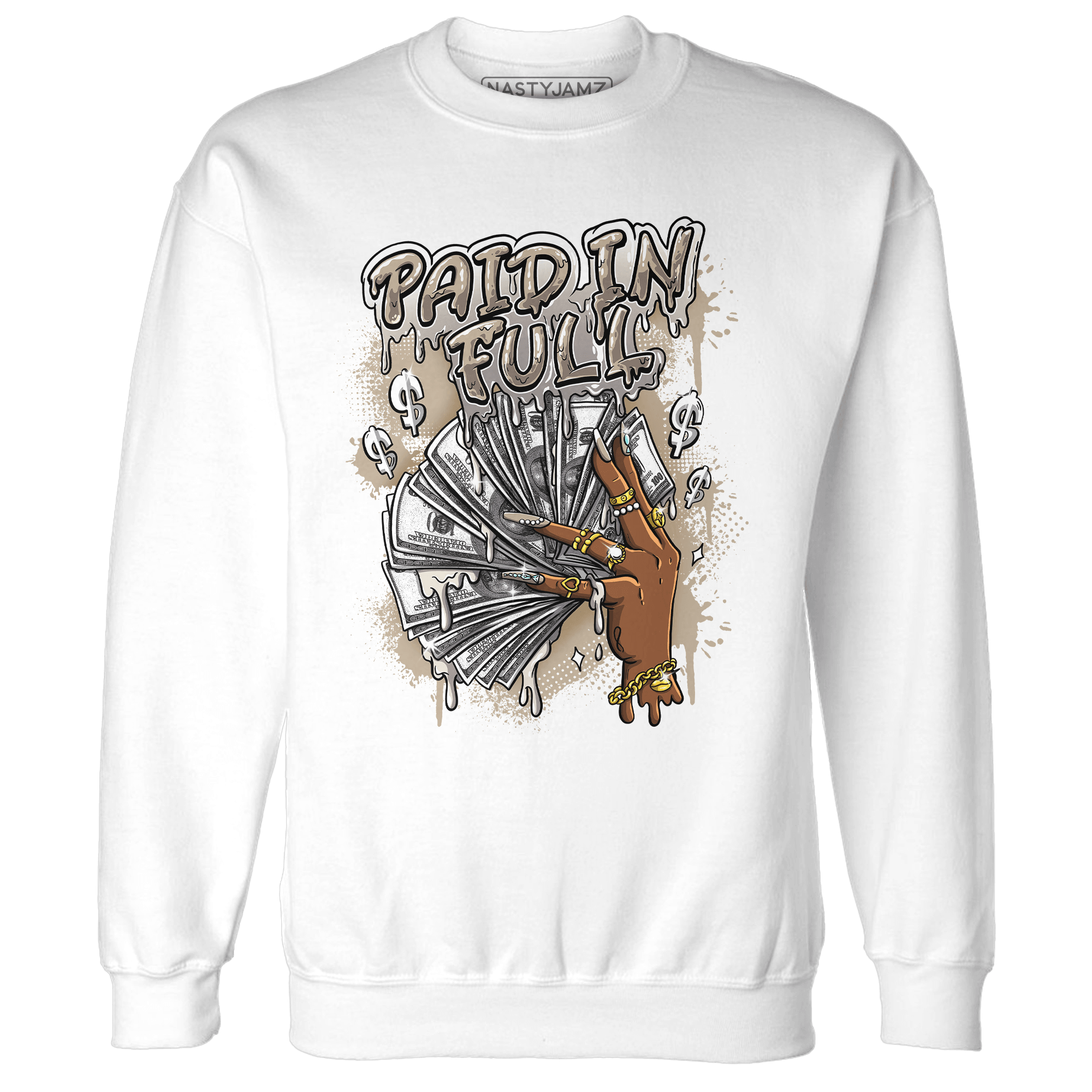 Latte 1s Sweatshirt Match Paid In Full - NastyJamz