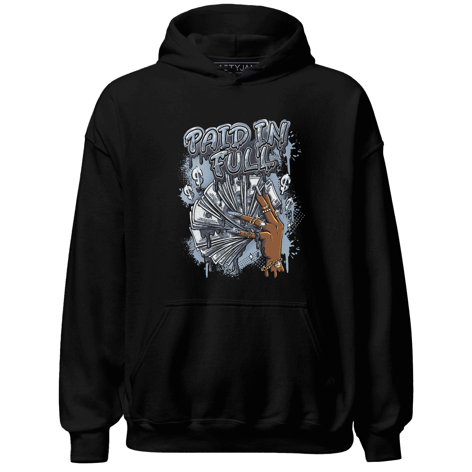 Mid Diffused Blue Grey 1s Hoodie Match Paid In Full - NastyJamz