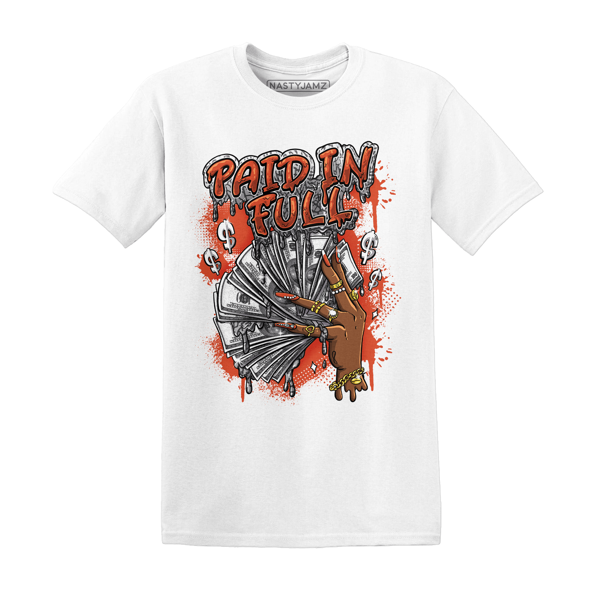 Georgia Peach 3s T Shirt Match Paid In Full - NastyJamz