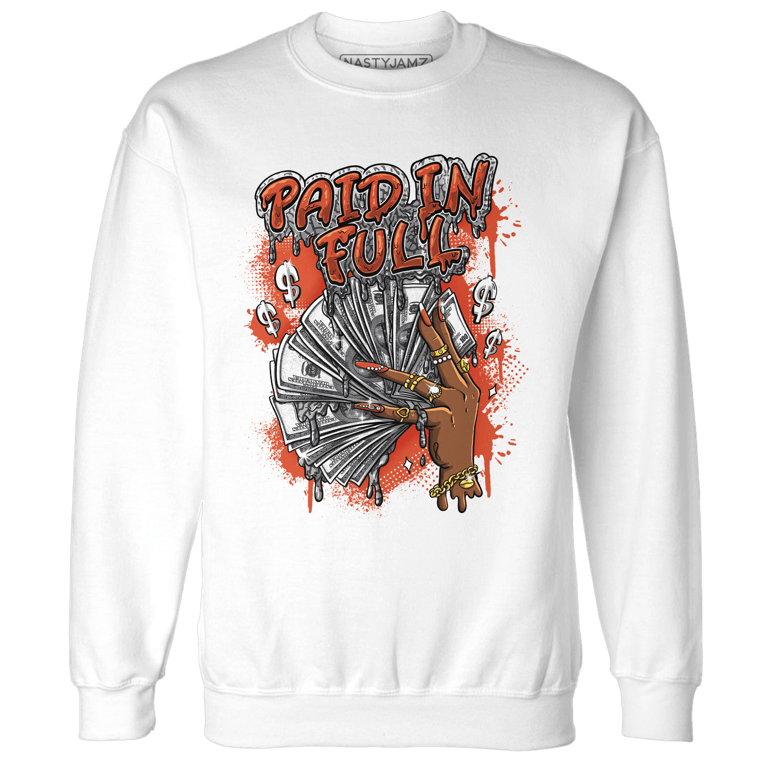 Georgia Peach 3s Sweatshirt Match Paid In Full - NastyJamz
