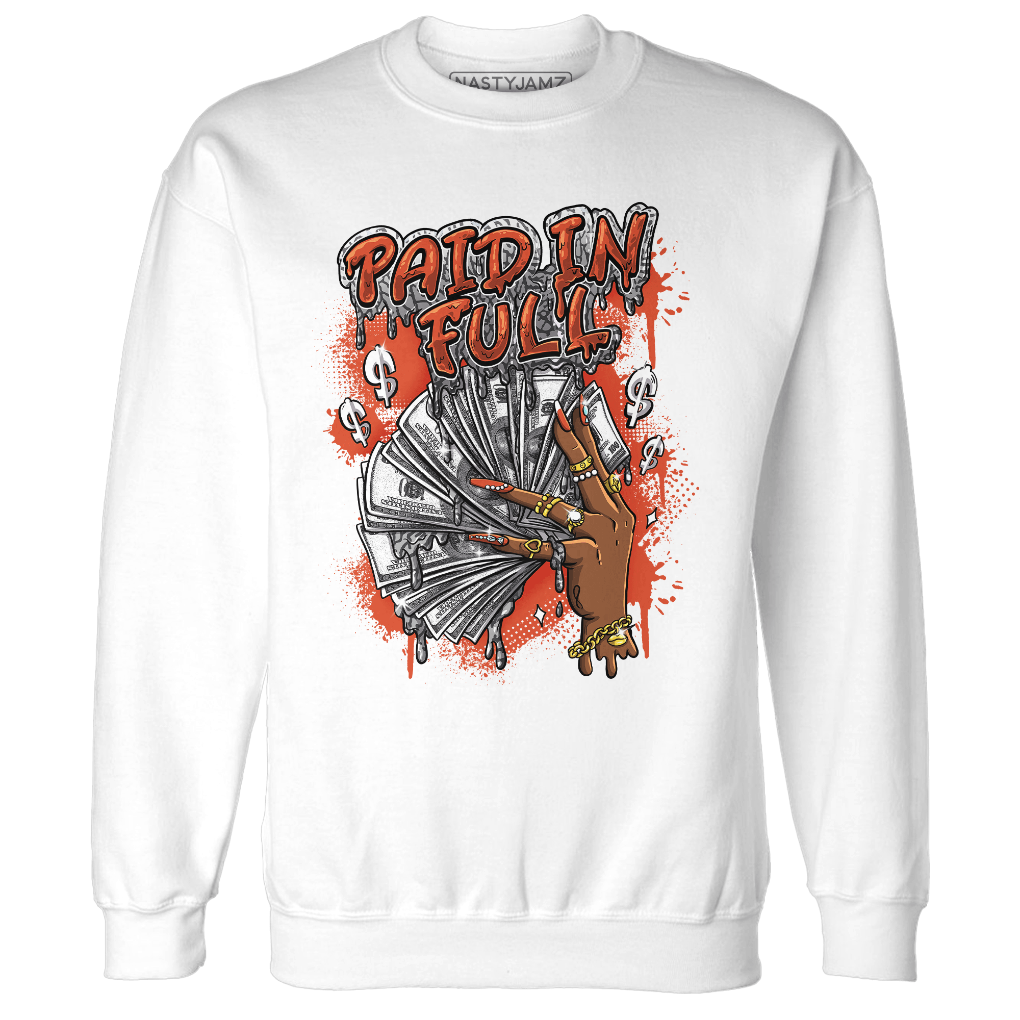 Georgia Peach 3s Sweatshirt Match Paid In Full - NastyJamz