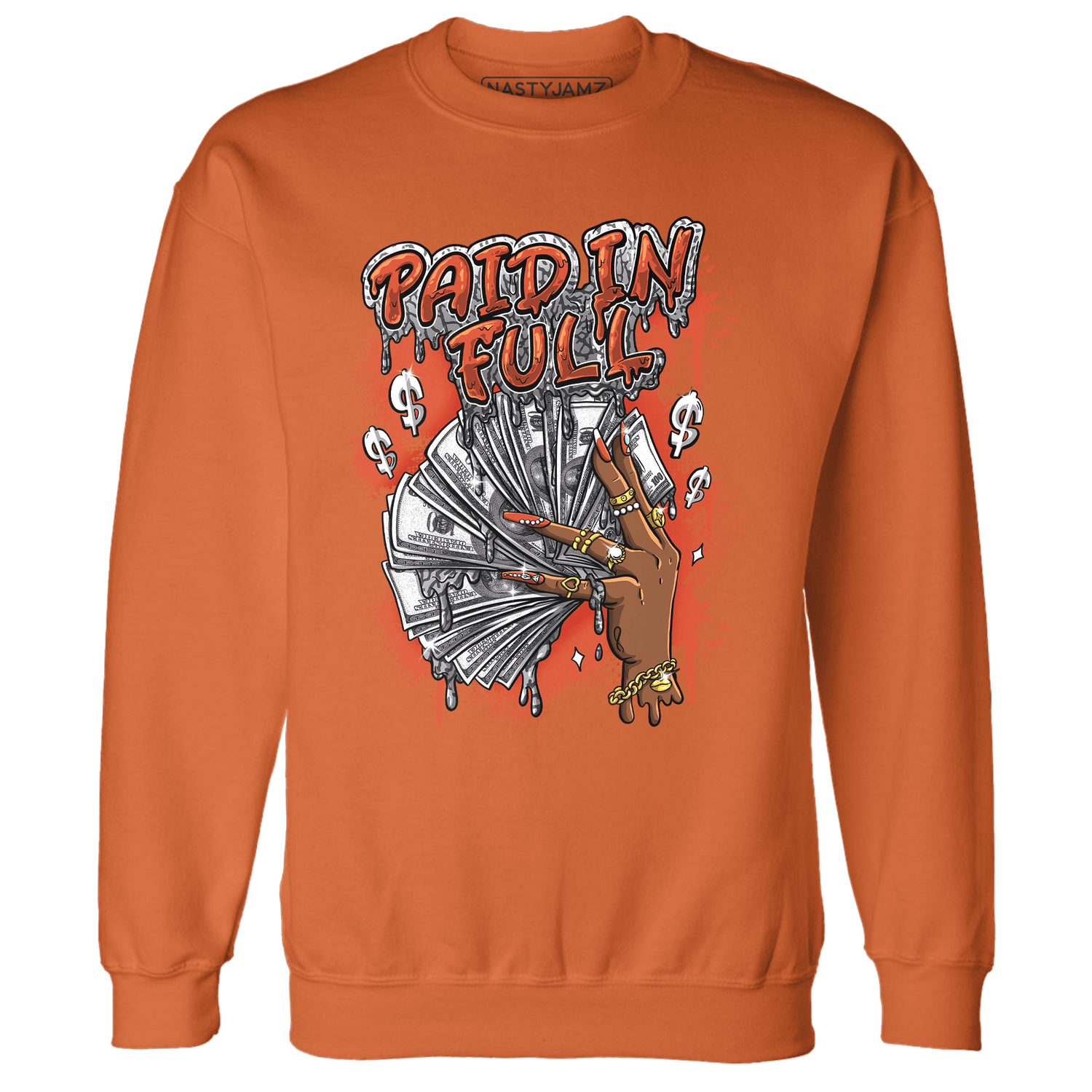 Georgia Peach 3s Sweatshirt Match Paid In Full - NastyJamz