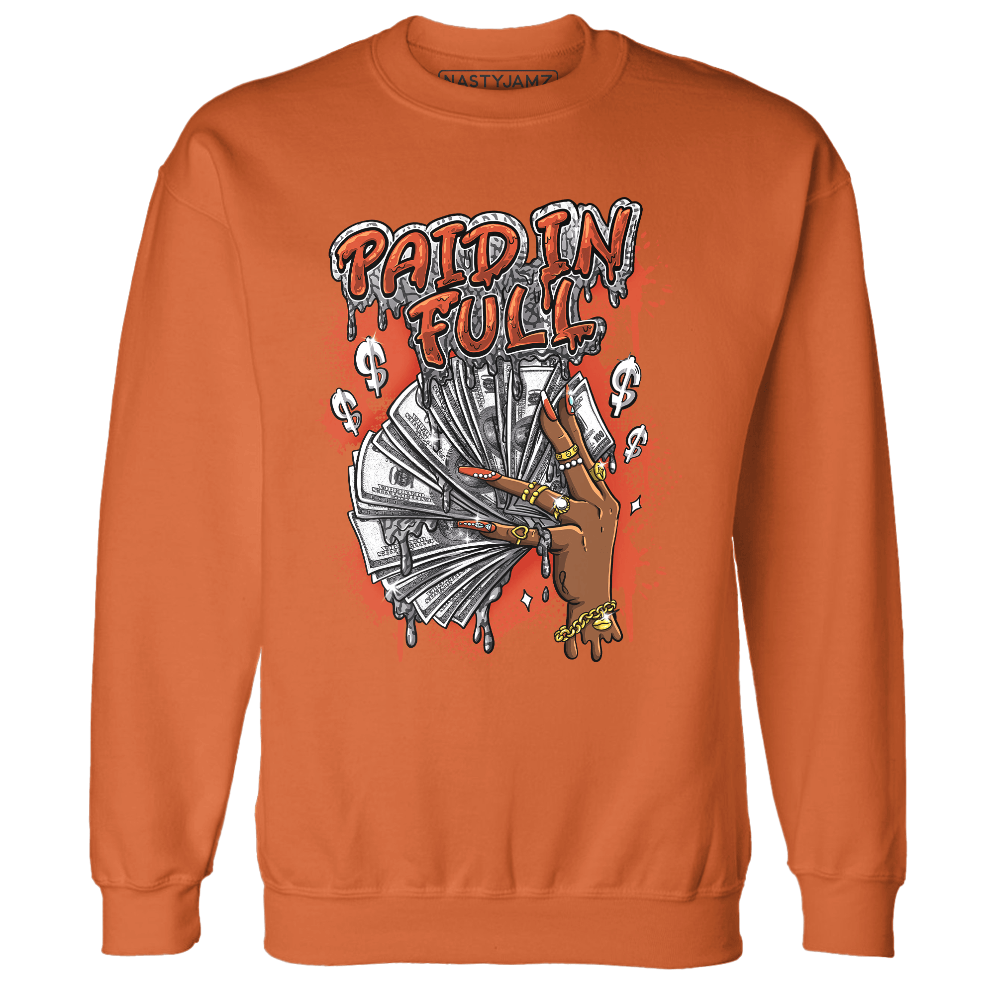 Georgia Peach 3s Sweatshirt Match Paid In Full - NastyJamz