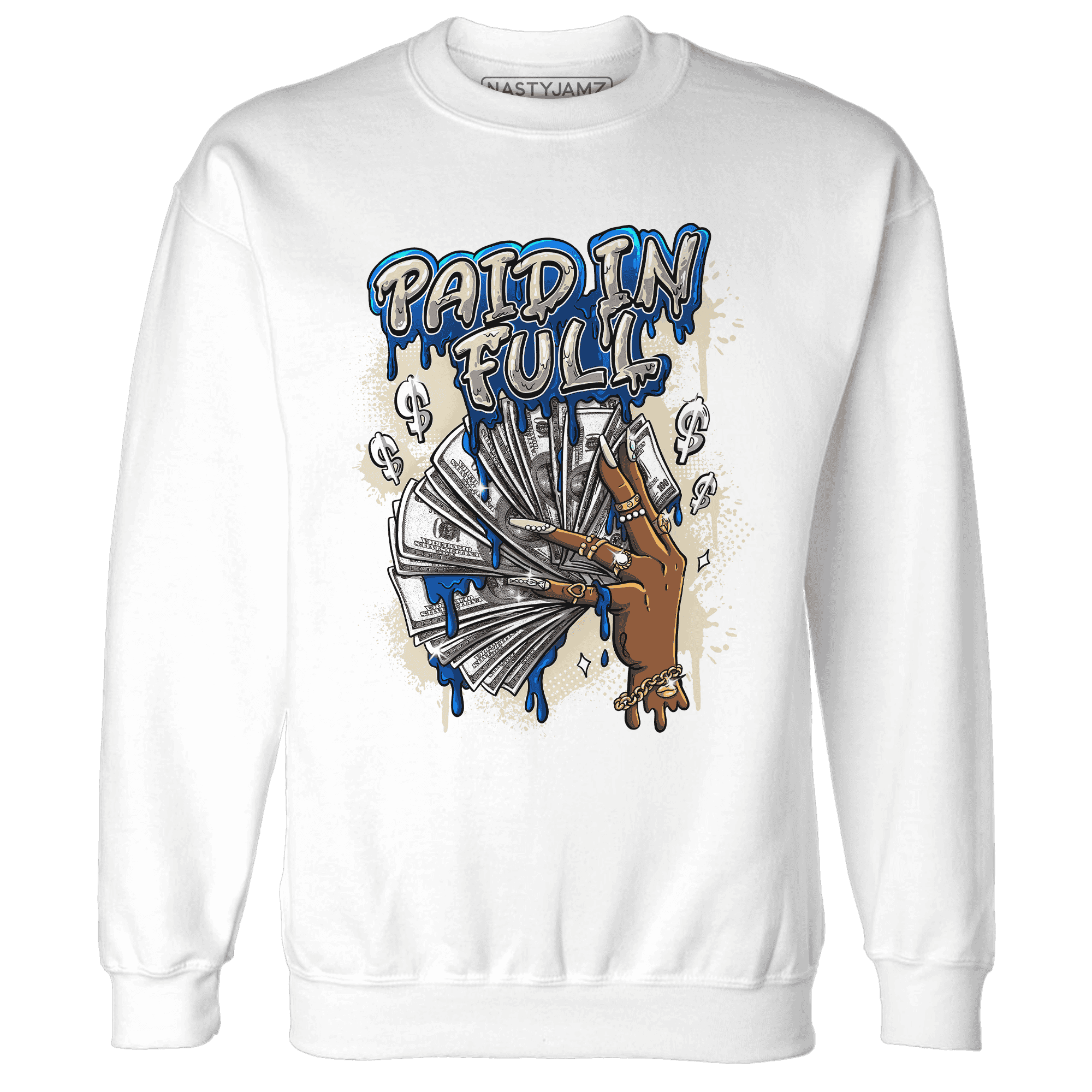 Quaiii 54 3s Sweatshirt Match Paid In Full - NastyJamz