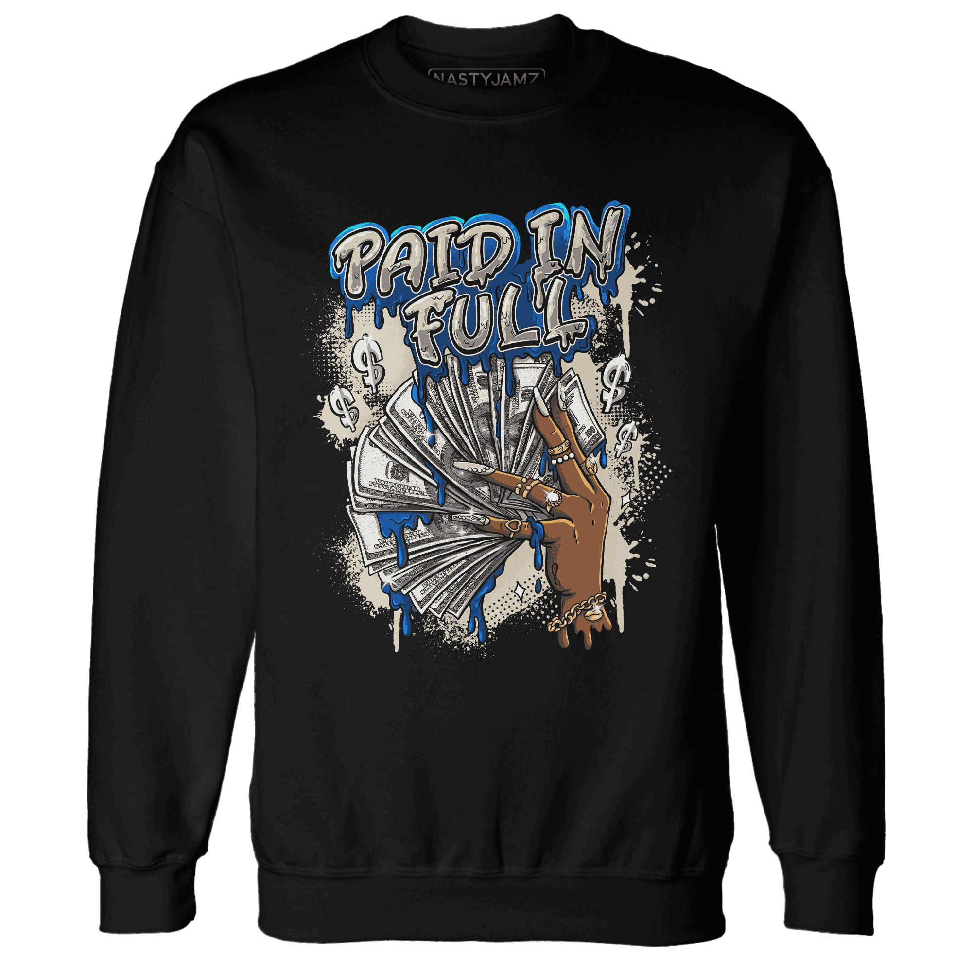 Quaiii 54 3s Sweatshirt Match Paid In Full - NastyJamz