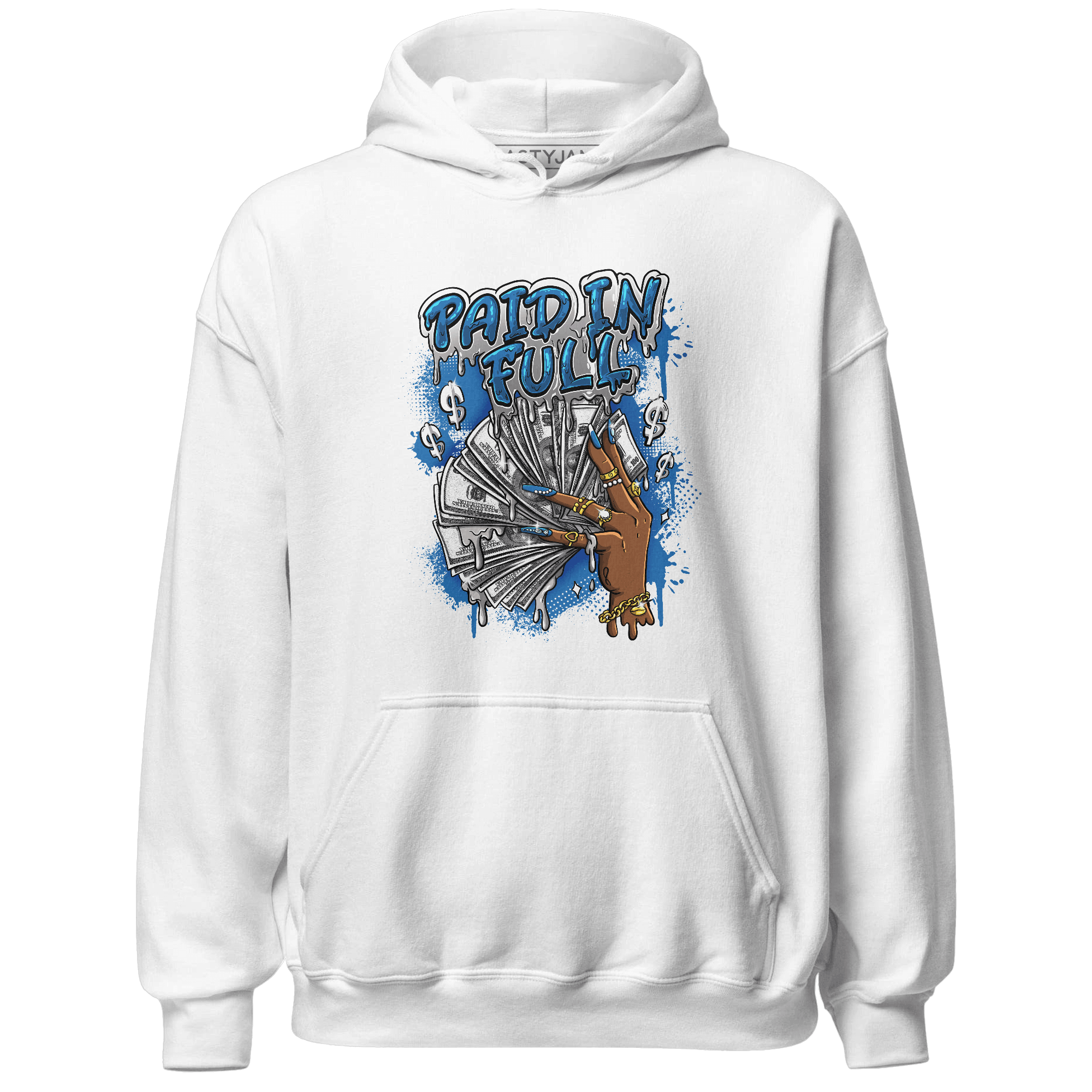 Industrial Blue 4s Hoodie Match Paid In Full - NastyJamz