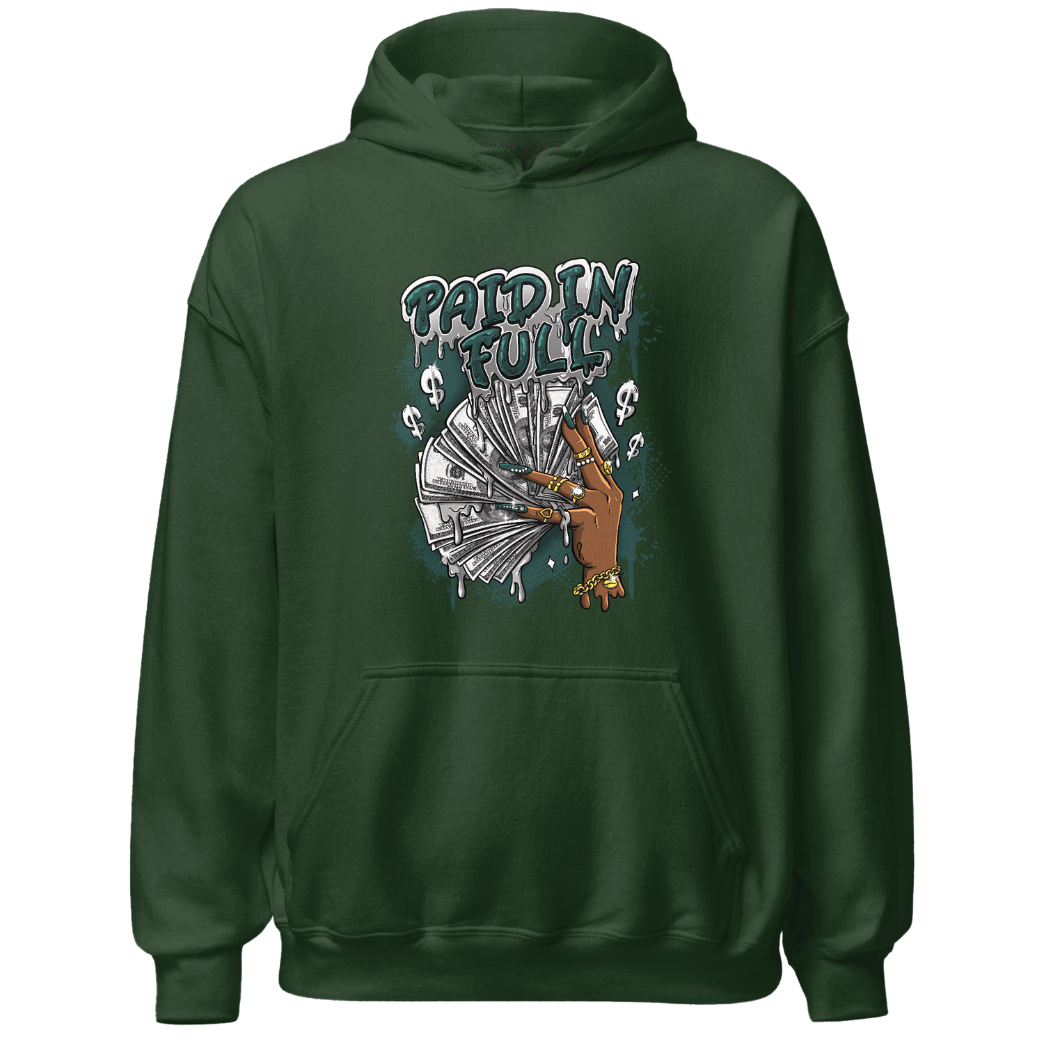 Oxidized Green 4s Hoodie Match Paid In Full - NastyJamz