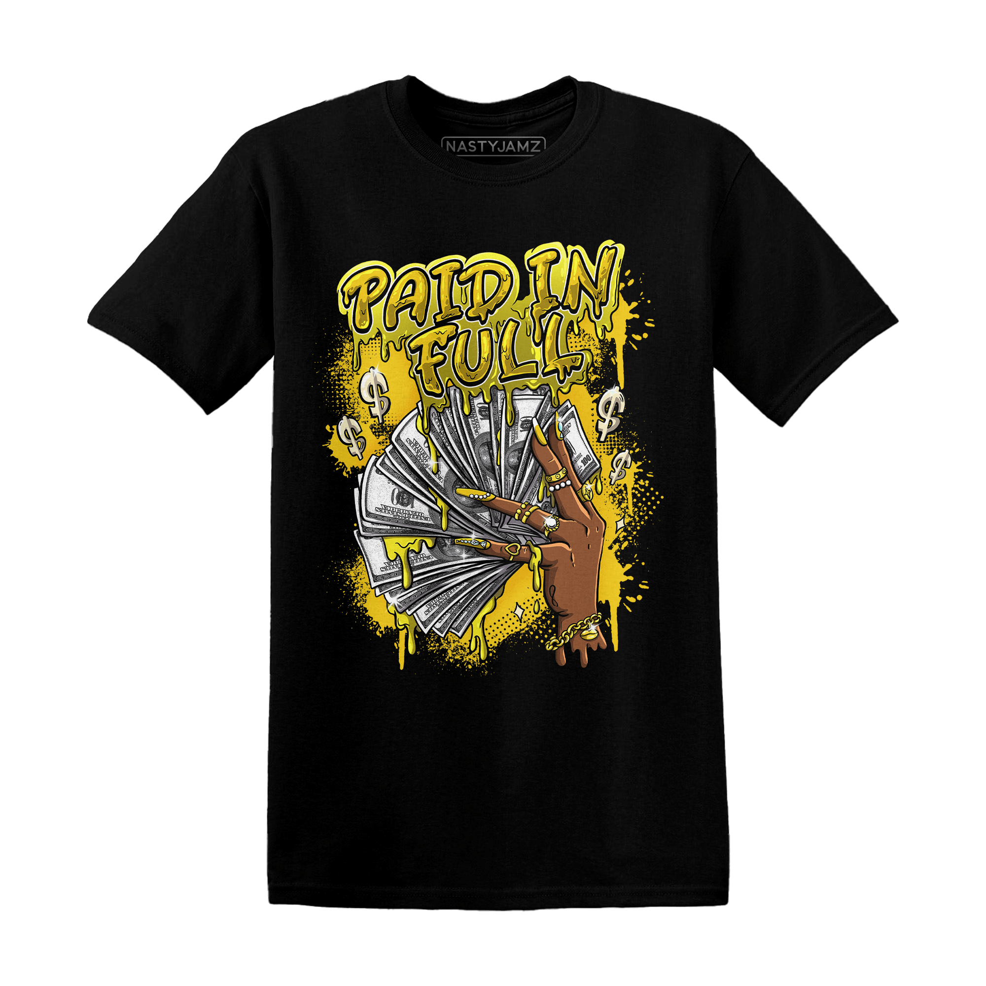 Vivid Sulfur 4s T Shirt Match Paid In Full - NastyJamz