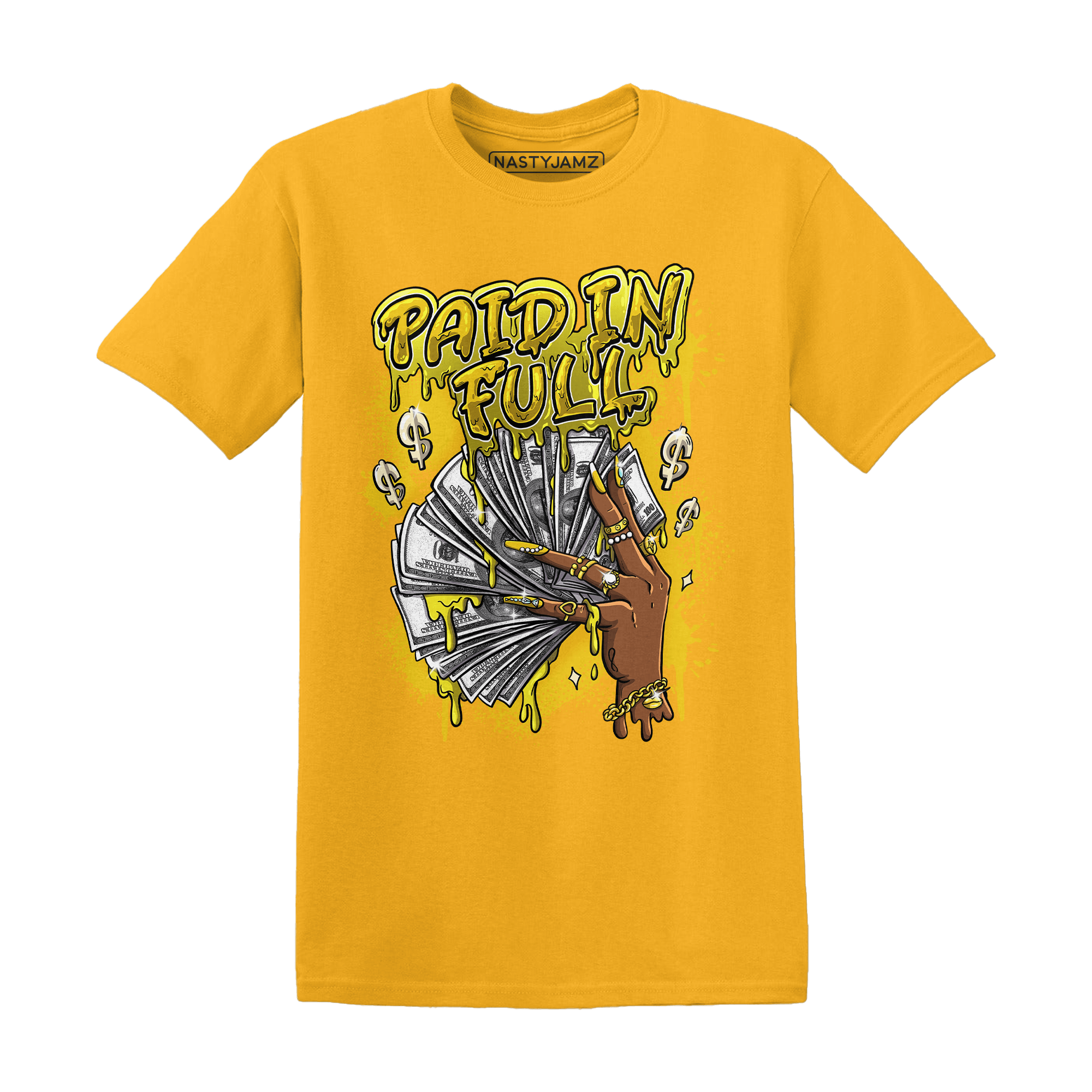 Vivid Sulfur 4s T Shirt Match Paid In Full - NastyJamz