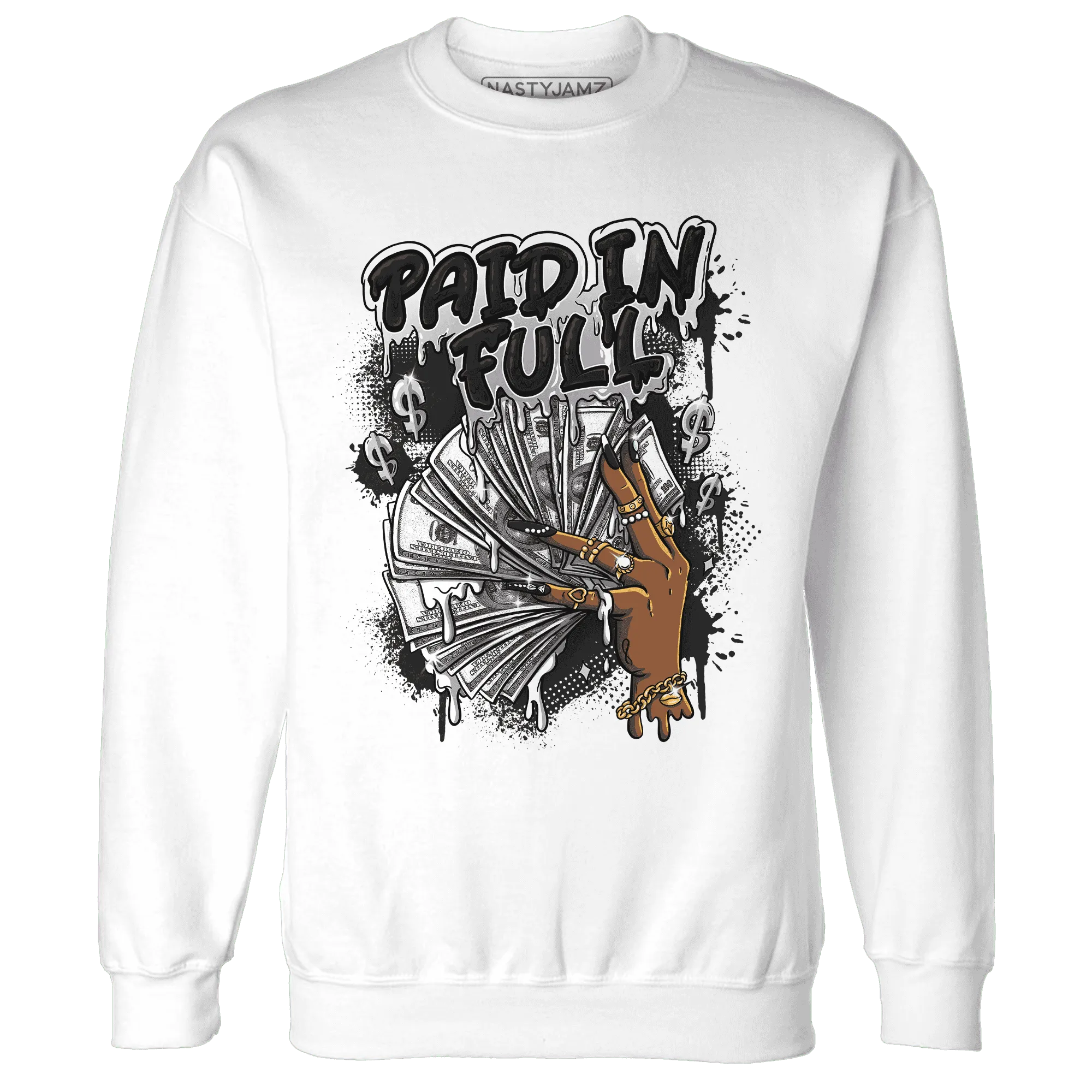 White-Thunder-4s-Sweatshirt-Match-Paid-In-Full