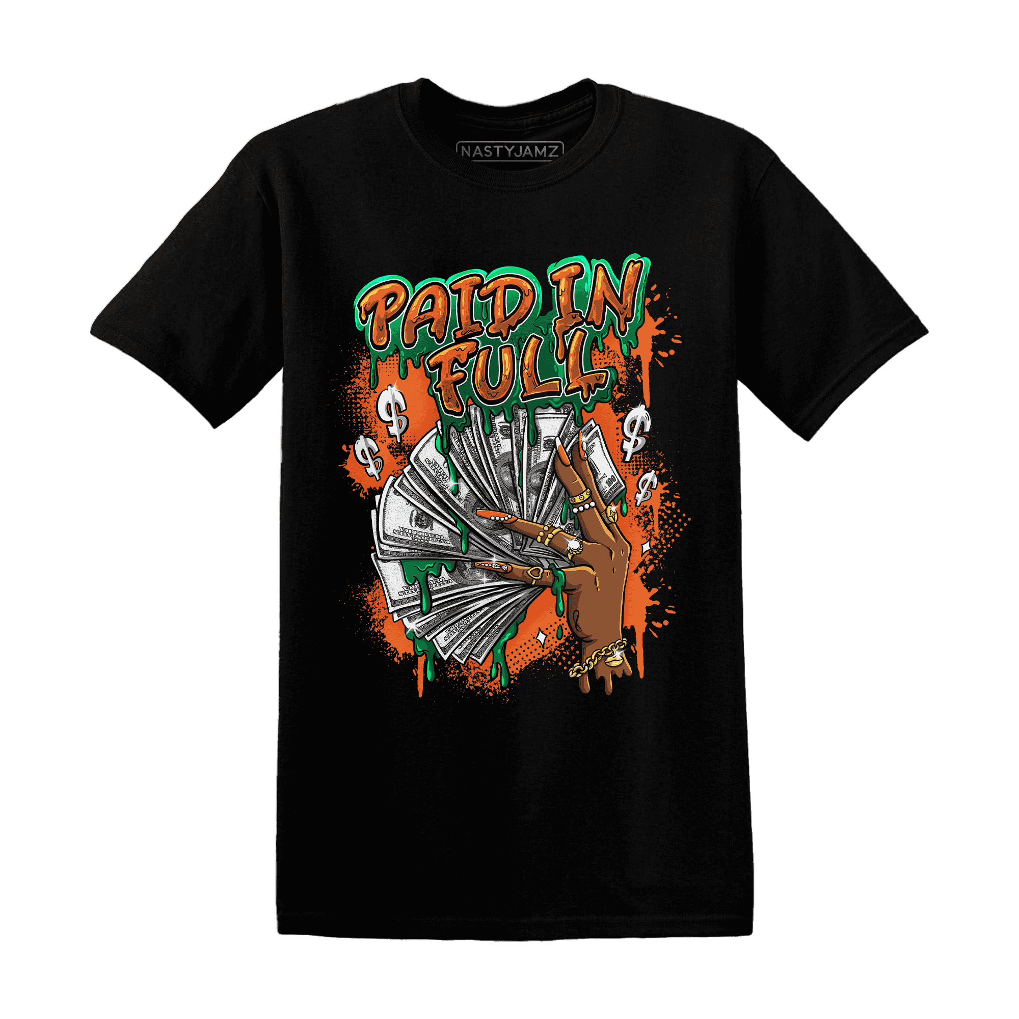 MAM Hurricanes 5s T Shirt Match Paid In Full - NastyJamz