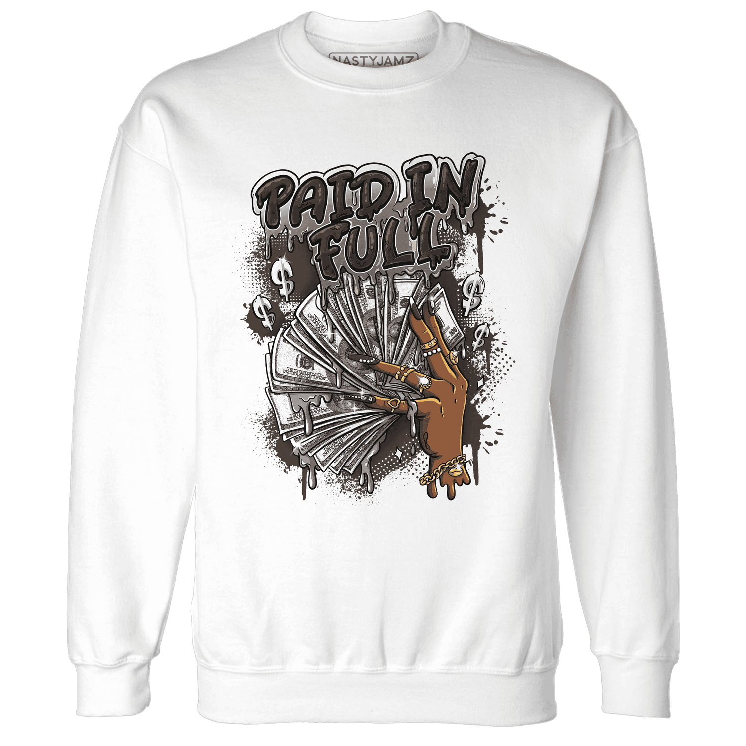 Dunk Low Baroque Brown Sweatshirt Match Paid In Full - NastyJamz