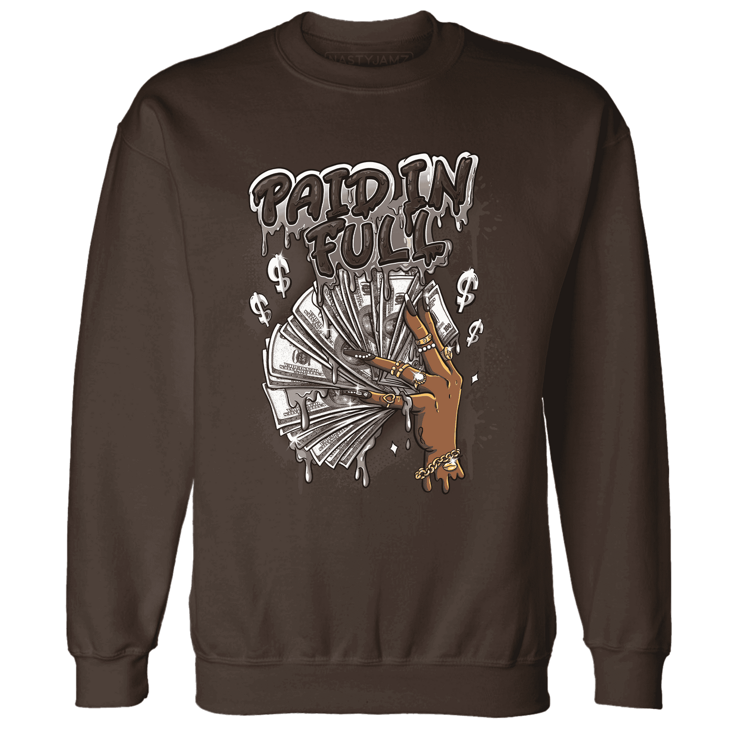 Dunk Low Baroque Brown Sweatshirt Match Paid In Full - NastyJamz