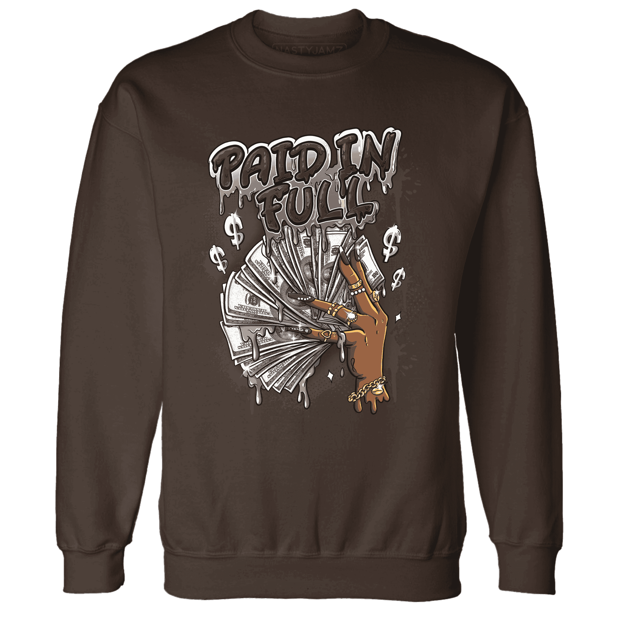 Dunk Low Baroque Brown Sweatshirt Match Paid In Full - NastyJamz