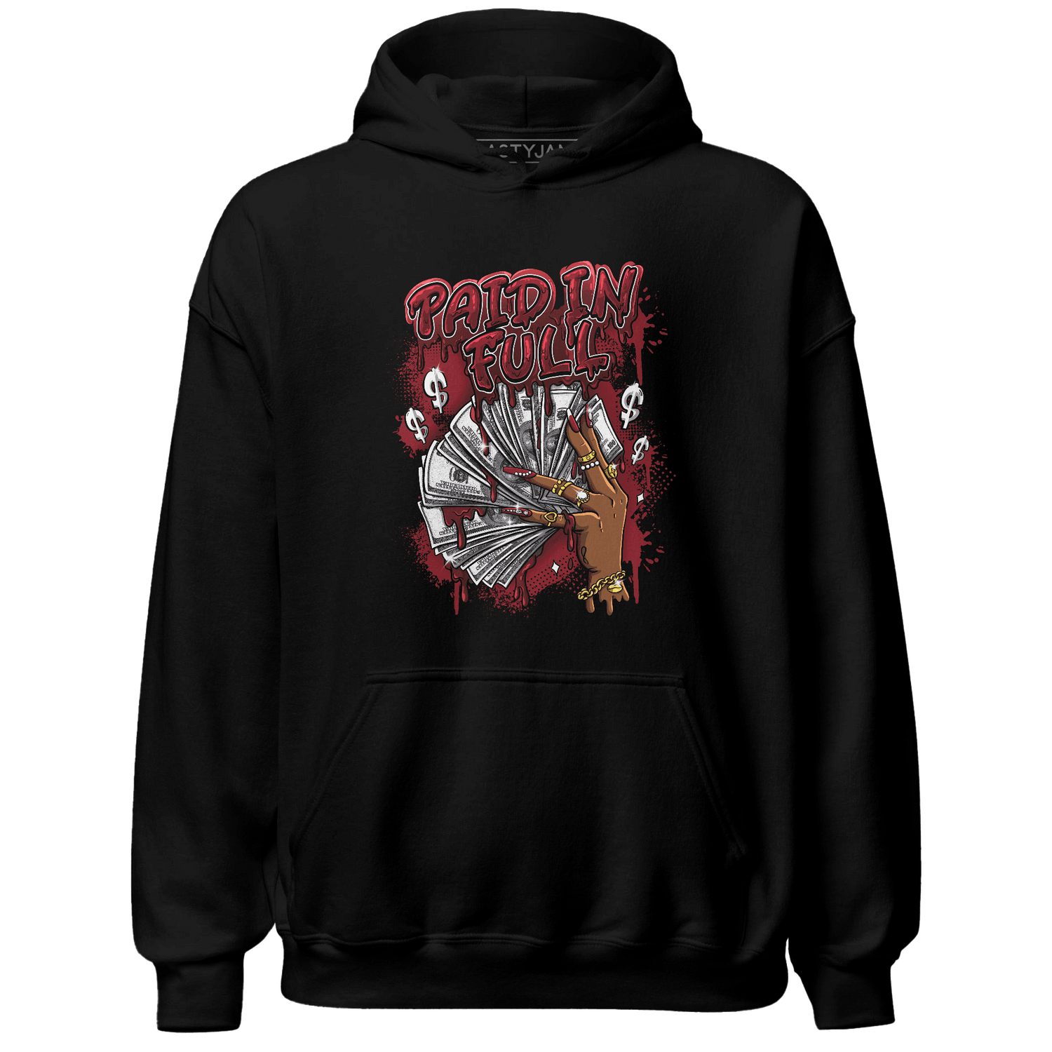 Cherry 12s Hoodie Match Paid In Full - NastyJamz