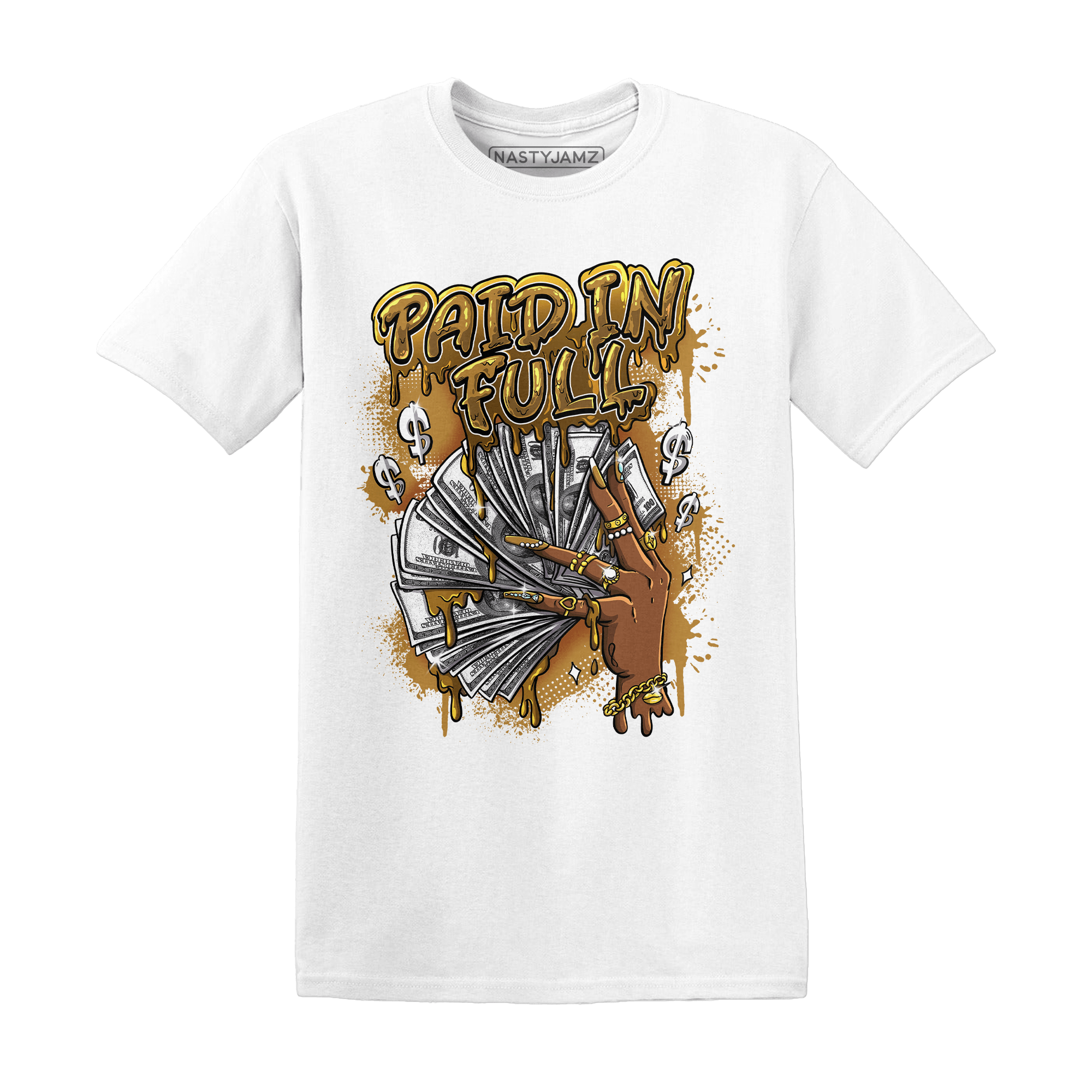 Wheat 13s T Shirt Match Paid In Full - NastyJamz