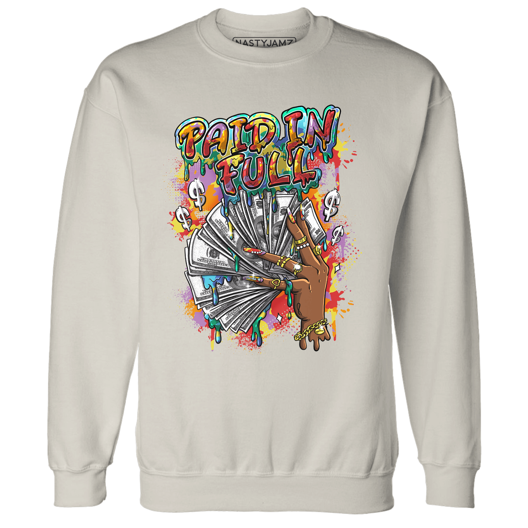 Mid GS Six Championships 1s Sweatshirt Match Paid In Full - NastyJamz
