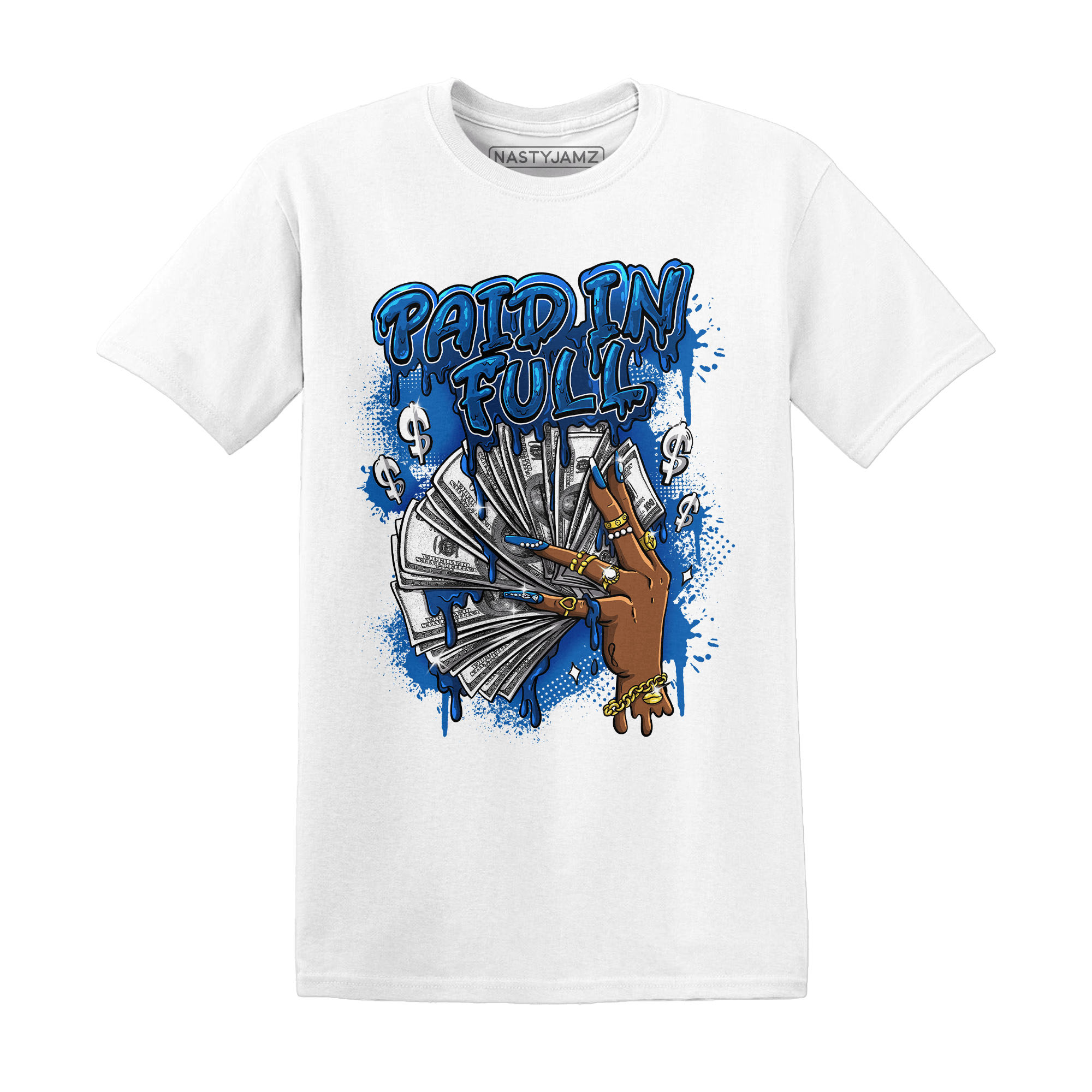 Royal Reimagined 1s T Shirt Match Paid In Full - NastyJamz