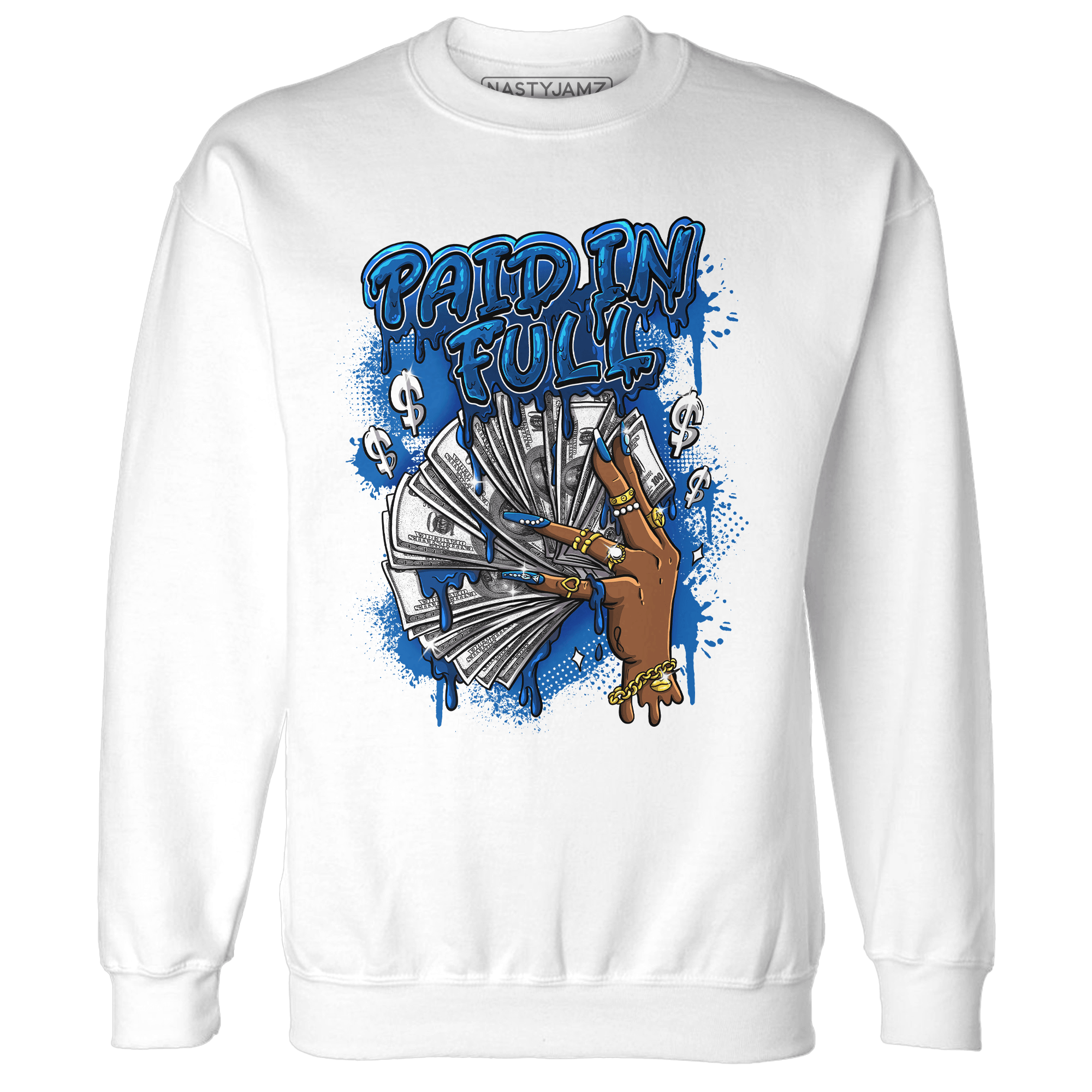 Royal Reimagined 1s Sweatshirt Match Paid In Full - NastyJamz