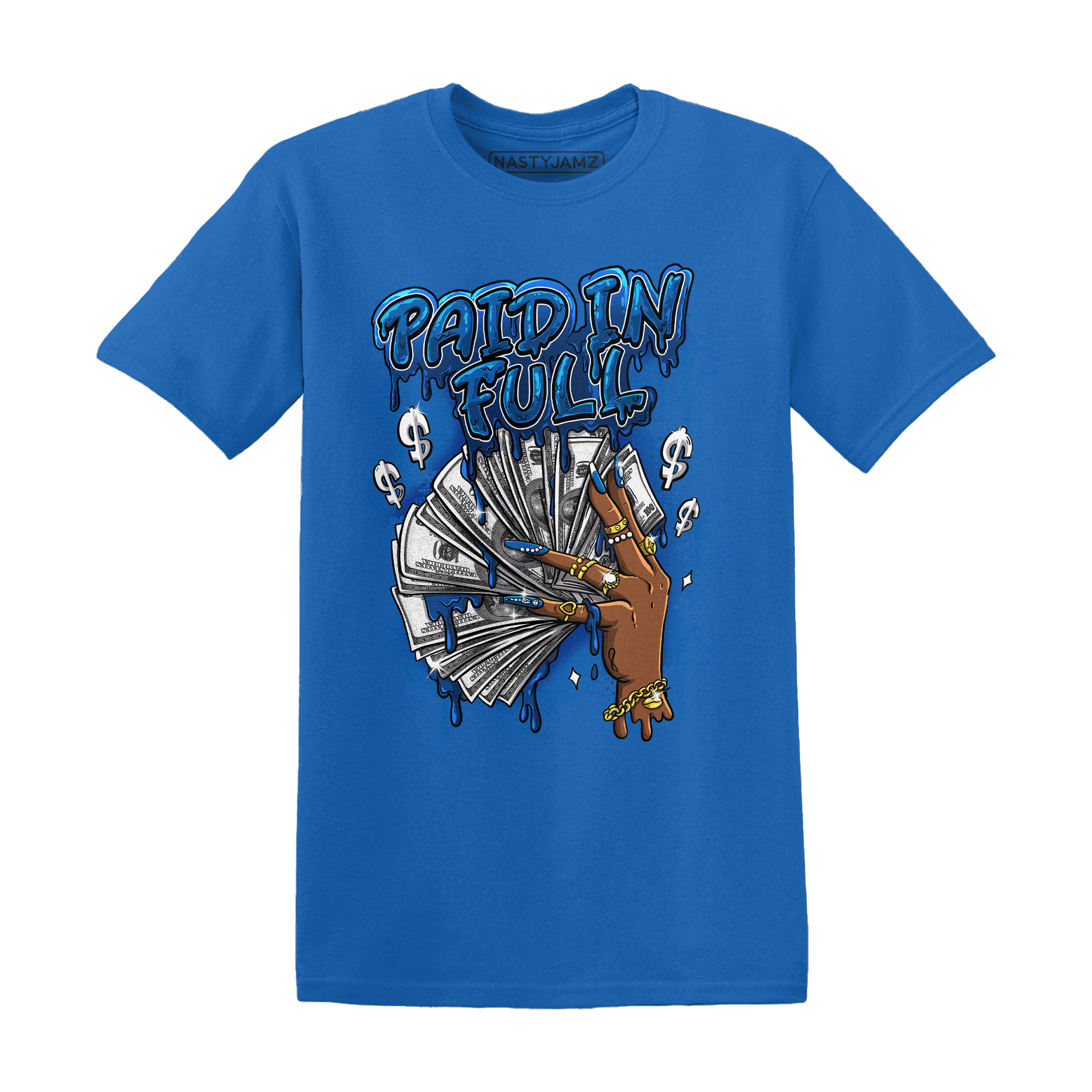 Royal Reimagined 1s T Shirt Match Paid In Full - NastyJamz