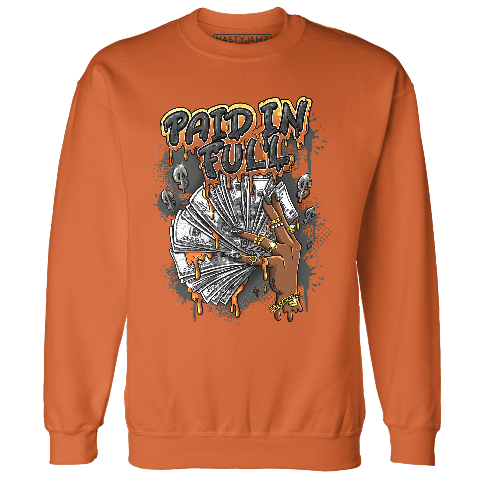 Fear Pack 3s Sweatshirt Match Paid In Full - NastyJamz