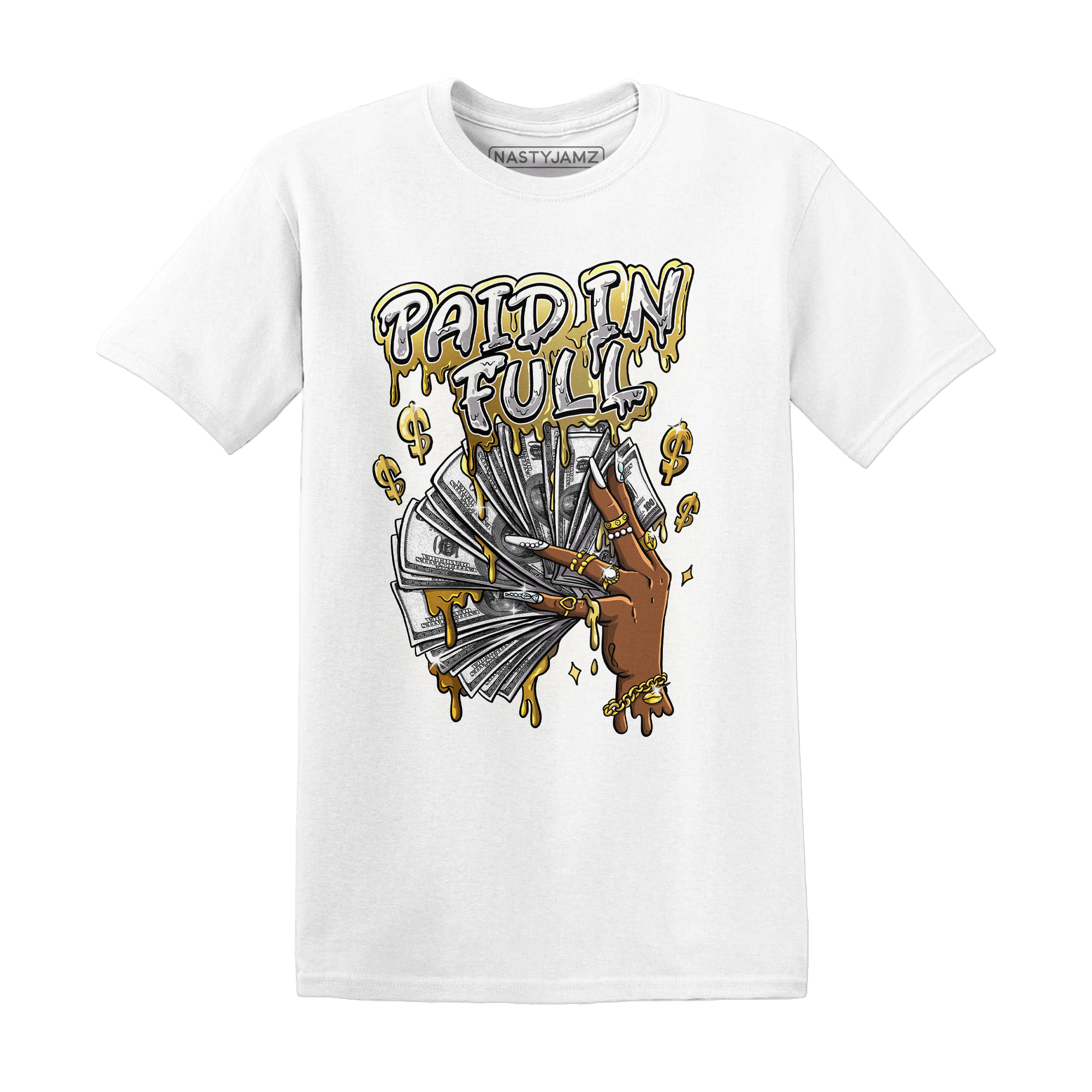 Sail 4s T Shirt Match Paid In Full - NastyJamz