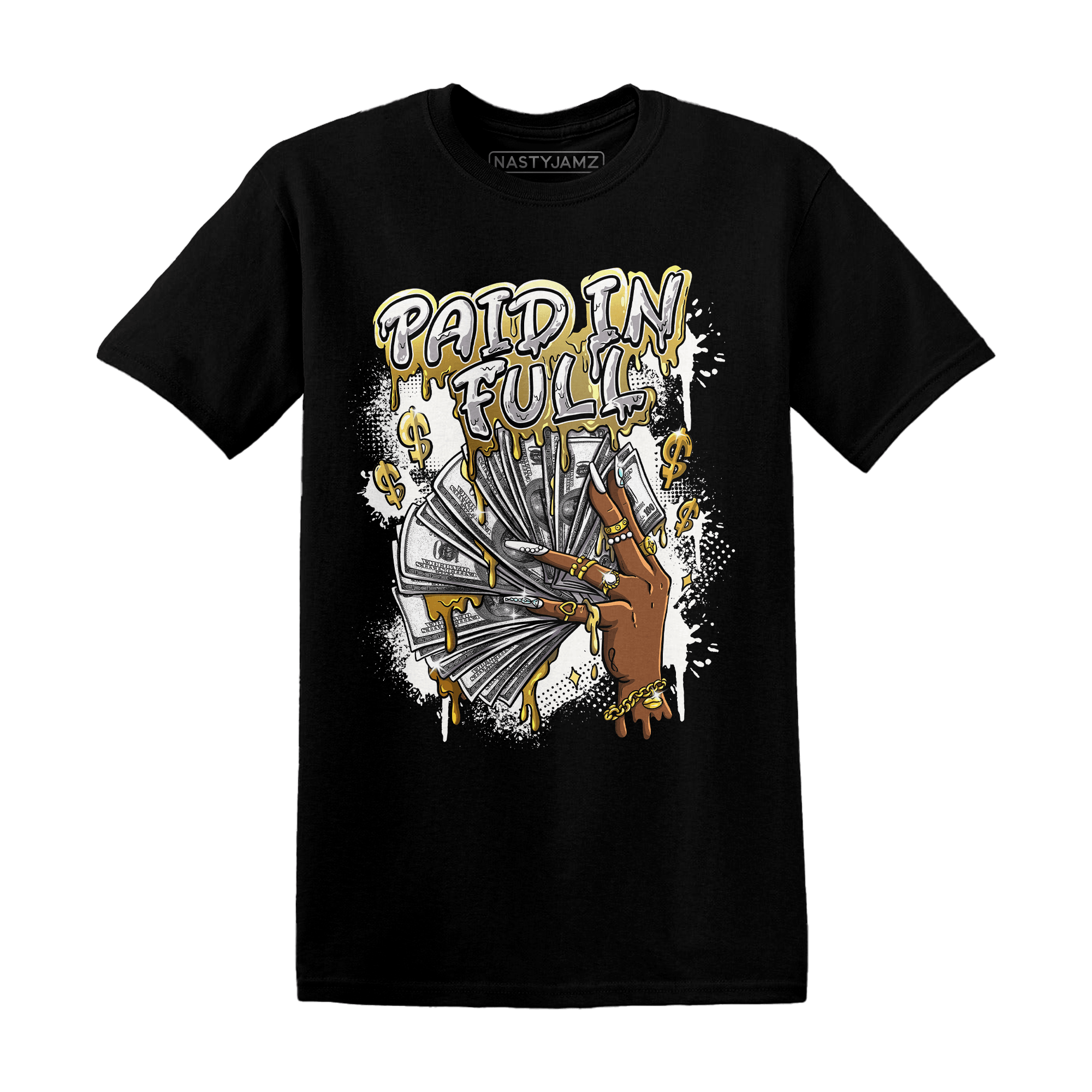 Sail 4s T Shirt Match Paid In Full - NastyJamz