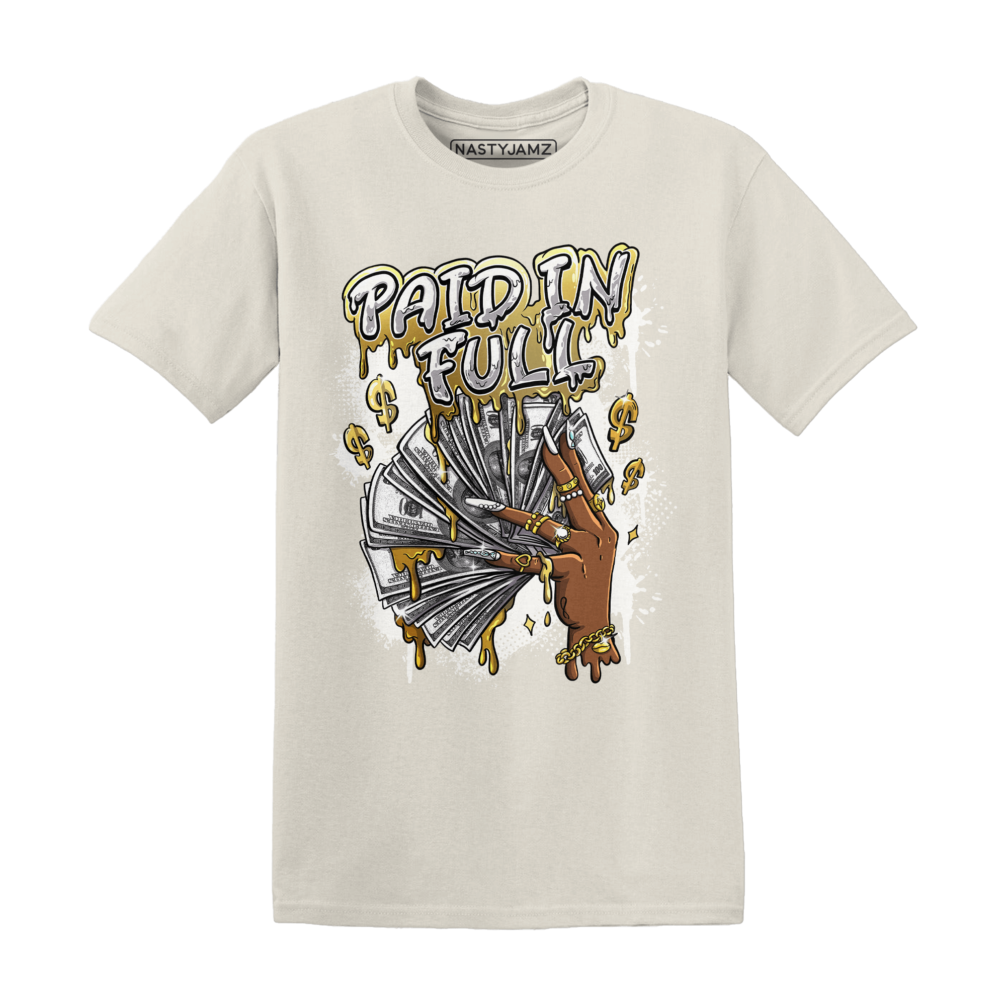 Sail 4s T Shirt Match Paid In Full - NastyJamz