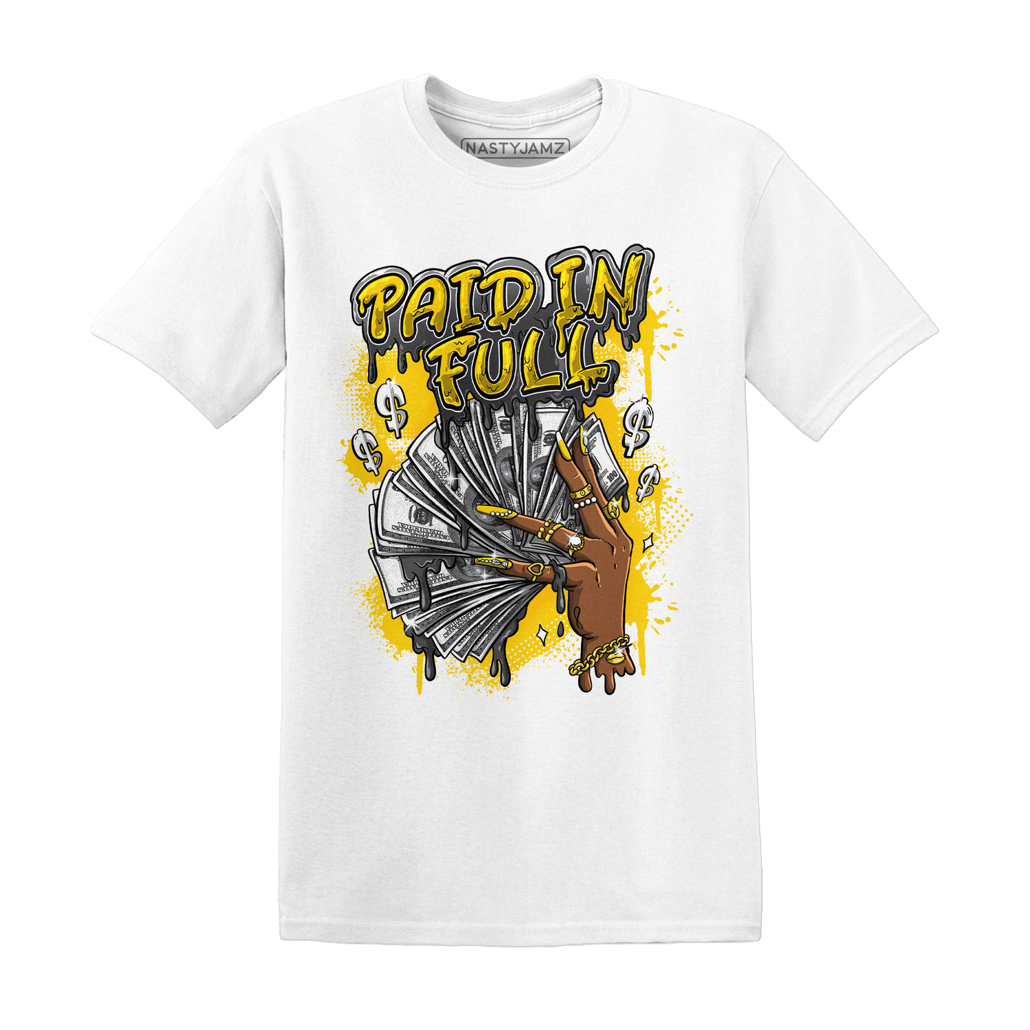 Thunder 4s T Shirt Match Paid In Full - NastyJamz