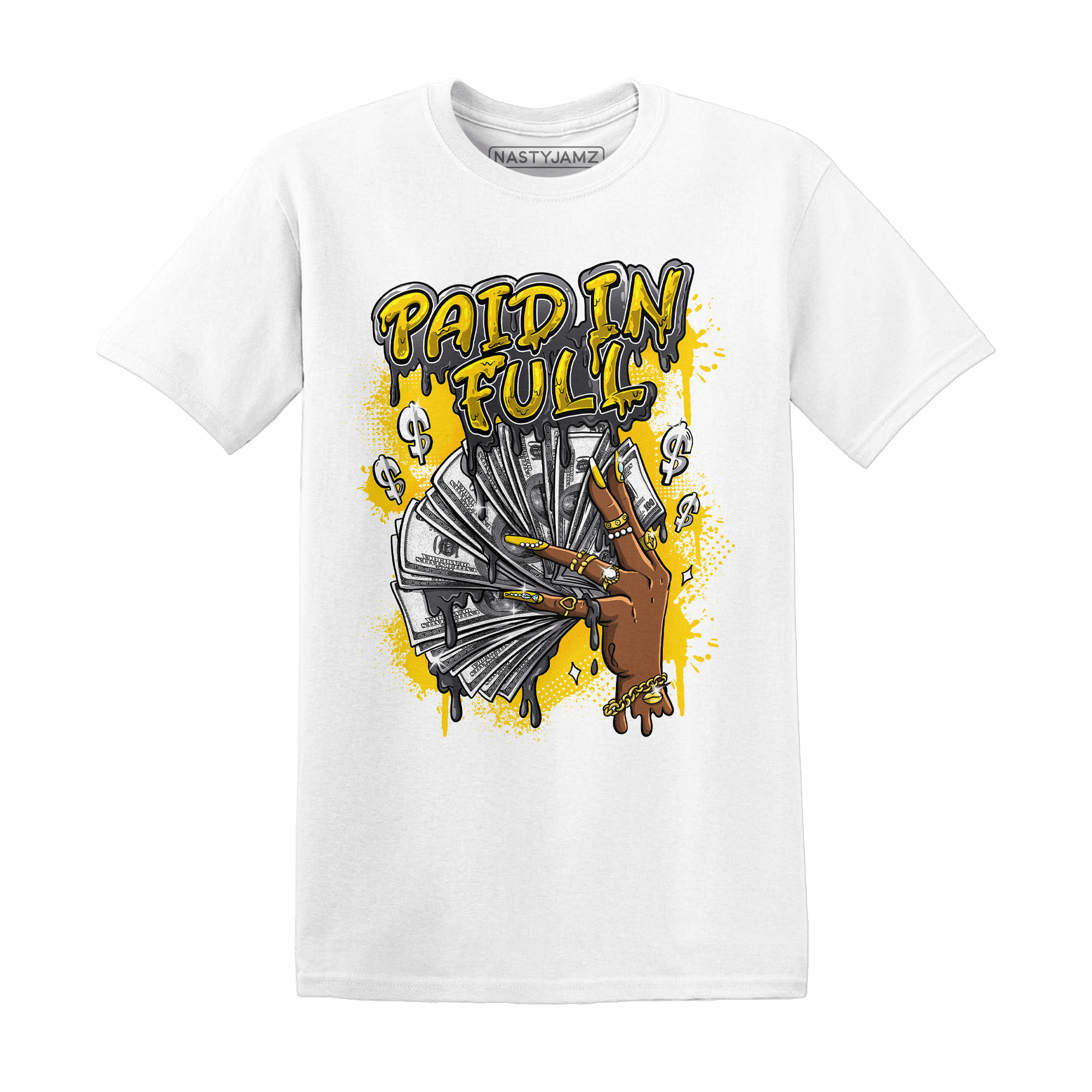 Thunder 4s T Shirt Match Paid In Full - NastyJamz