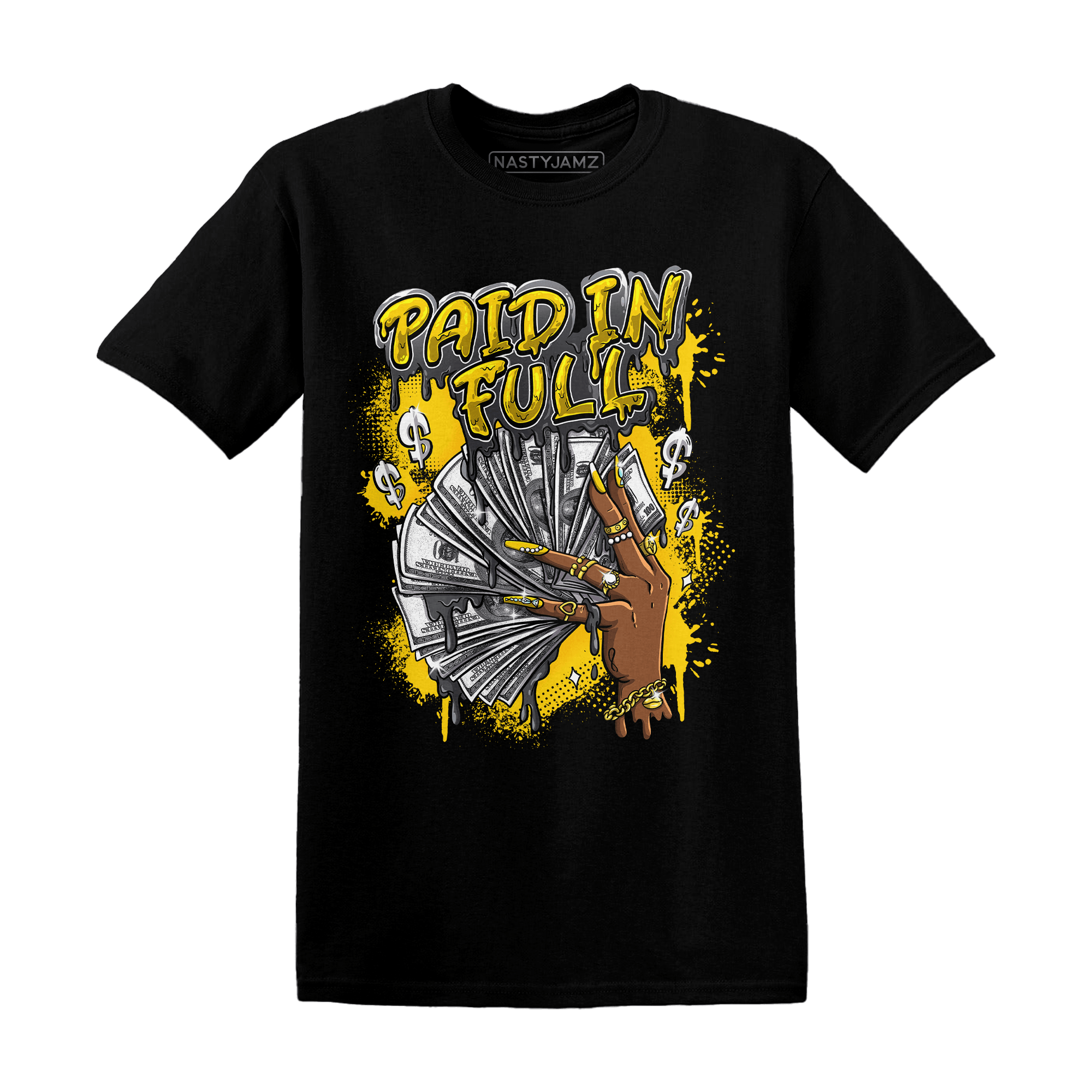 Thunder 4s T Shirt Match Paid In Full - NastyJamz
