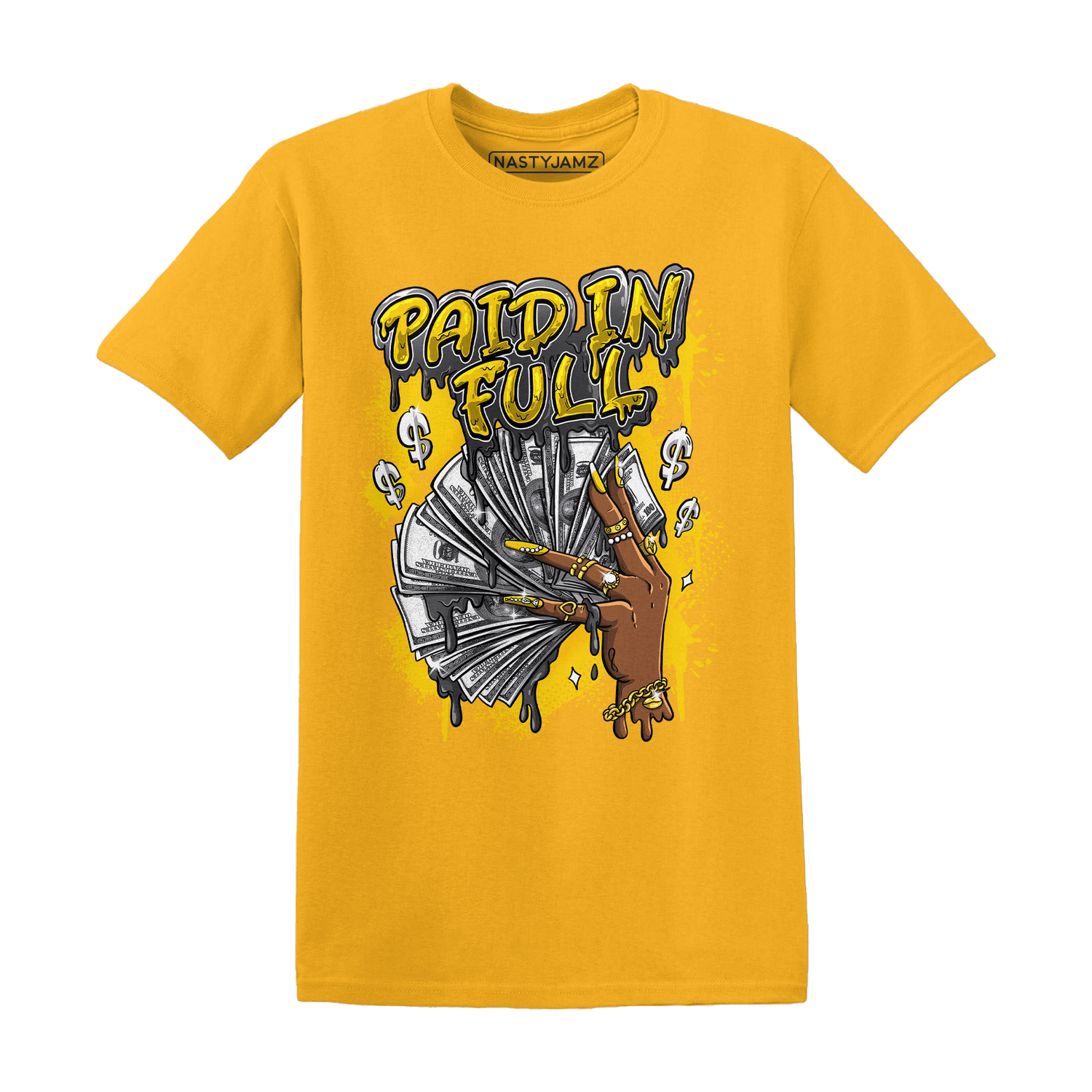 Thunder 4s T Shirt Match Paid In Full - NastyJamz