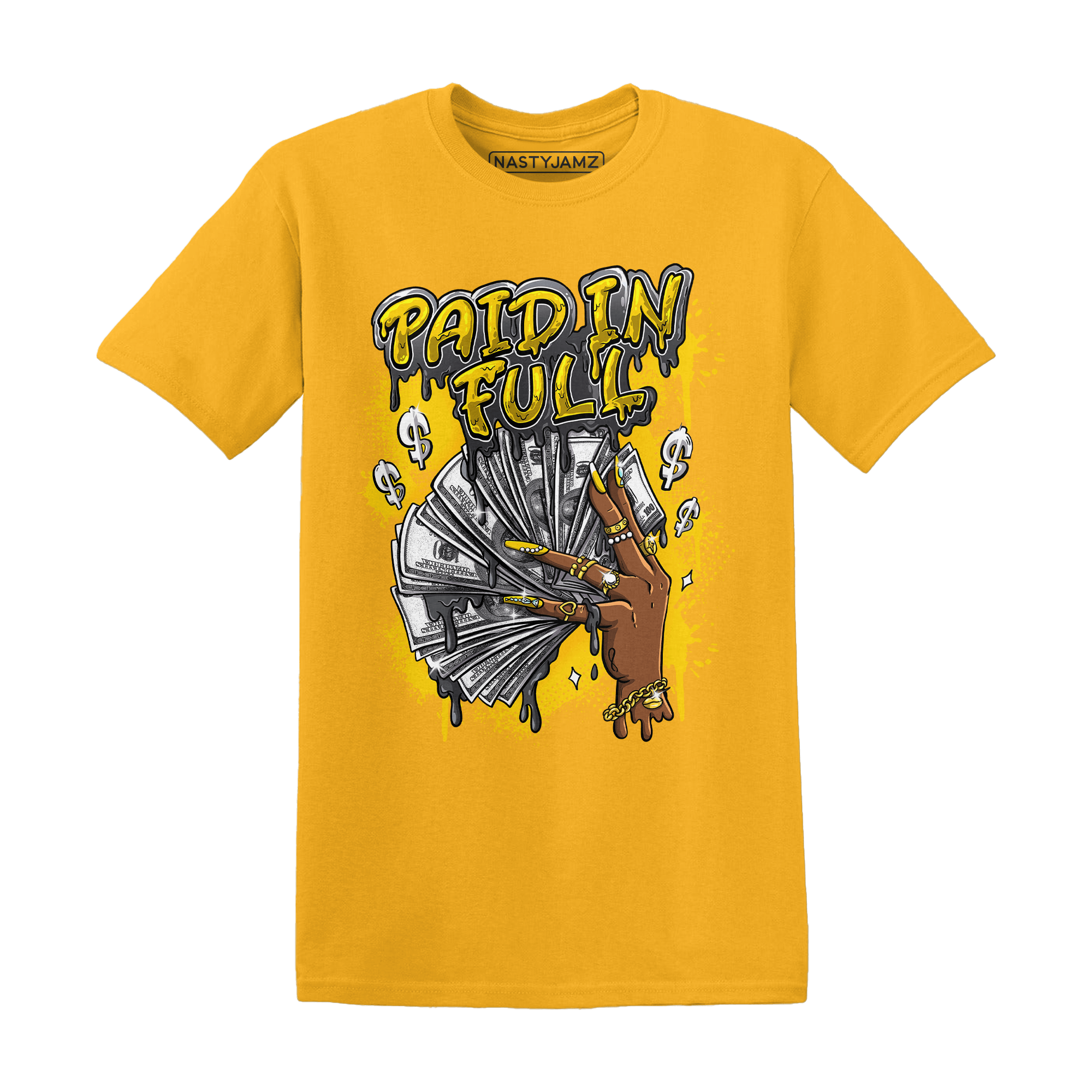 Thunder 4s T Shirt Match Paid In Full - NastyJamz