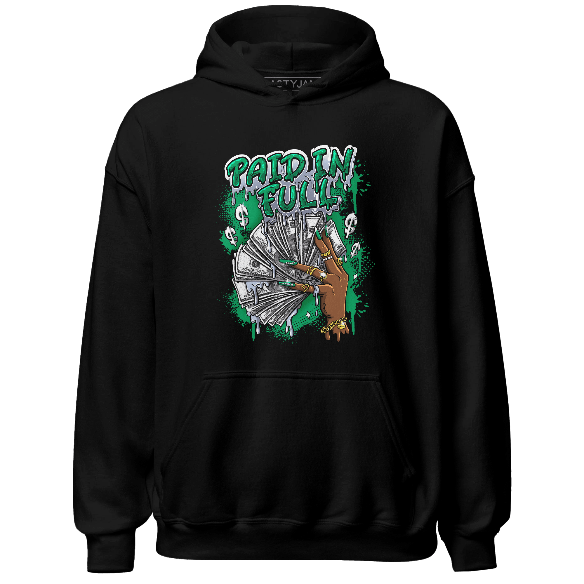 Lucky Green 5s Hoodie Match Paid In Full - NastyJamz
