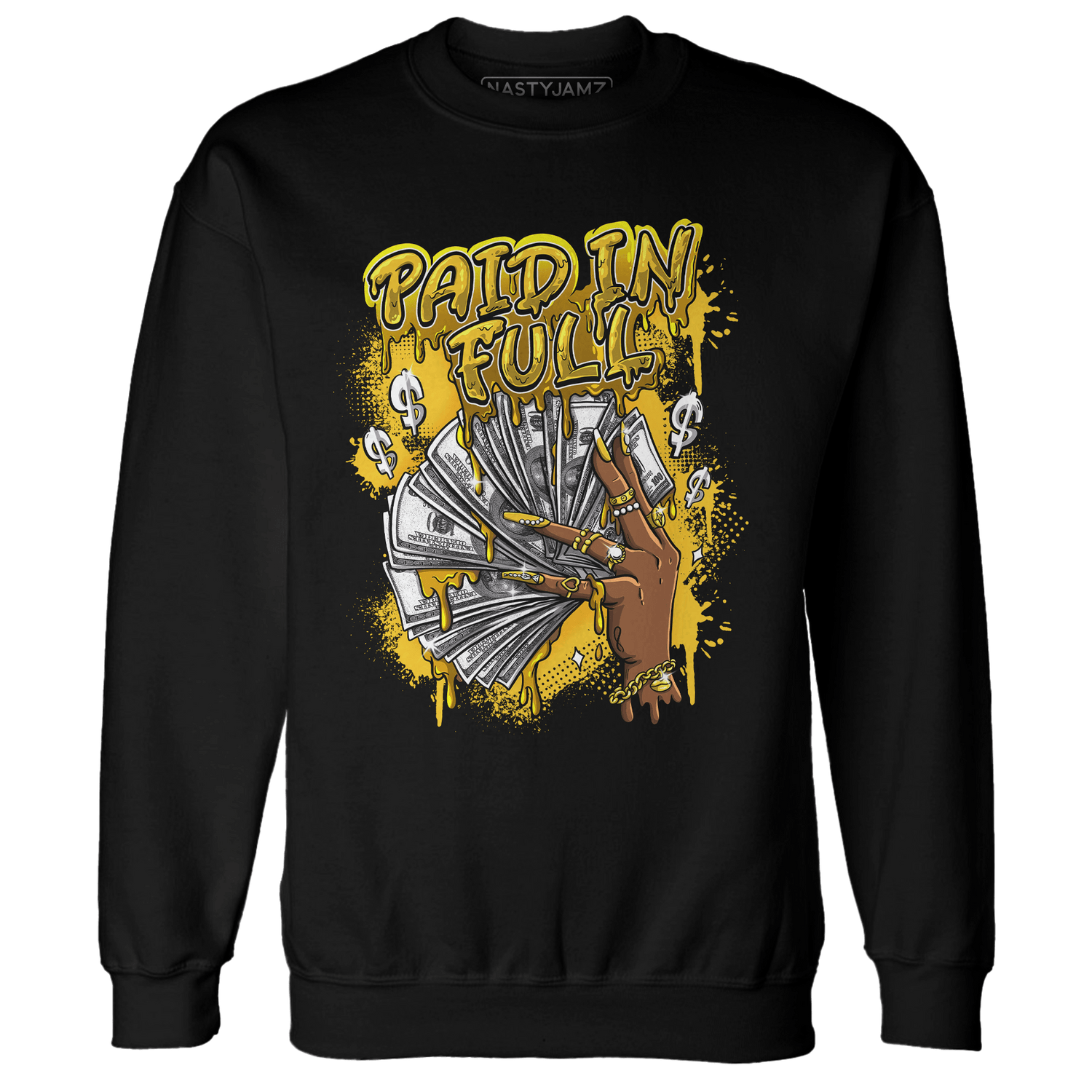 Yellow Ochre 6s Sweatshirt Match Paid In Full - NastyJamz