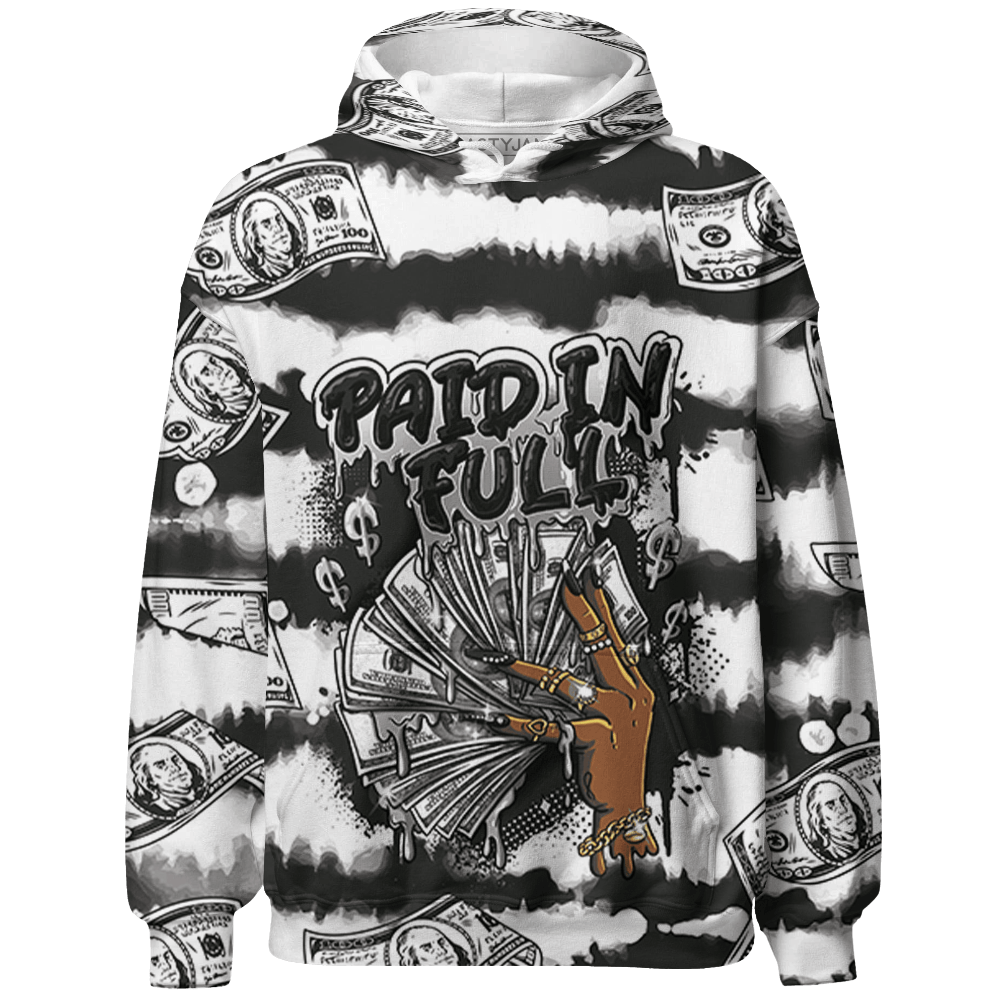 Low Space Jamz 11s Hoodie Match Paid In Full 3D All-Over Print - NastyJamz