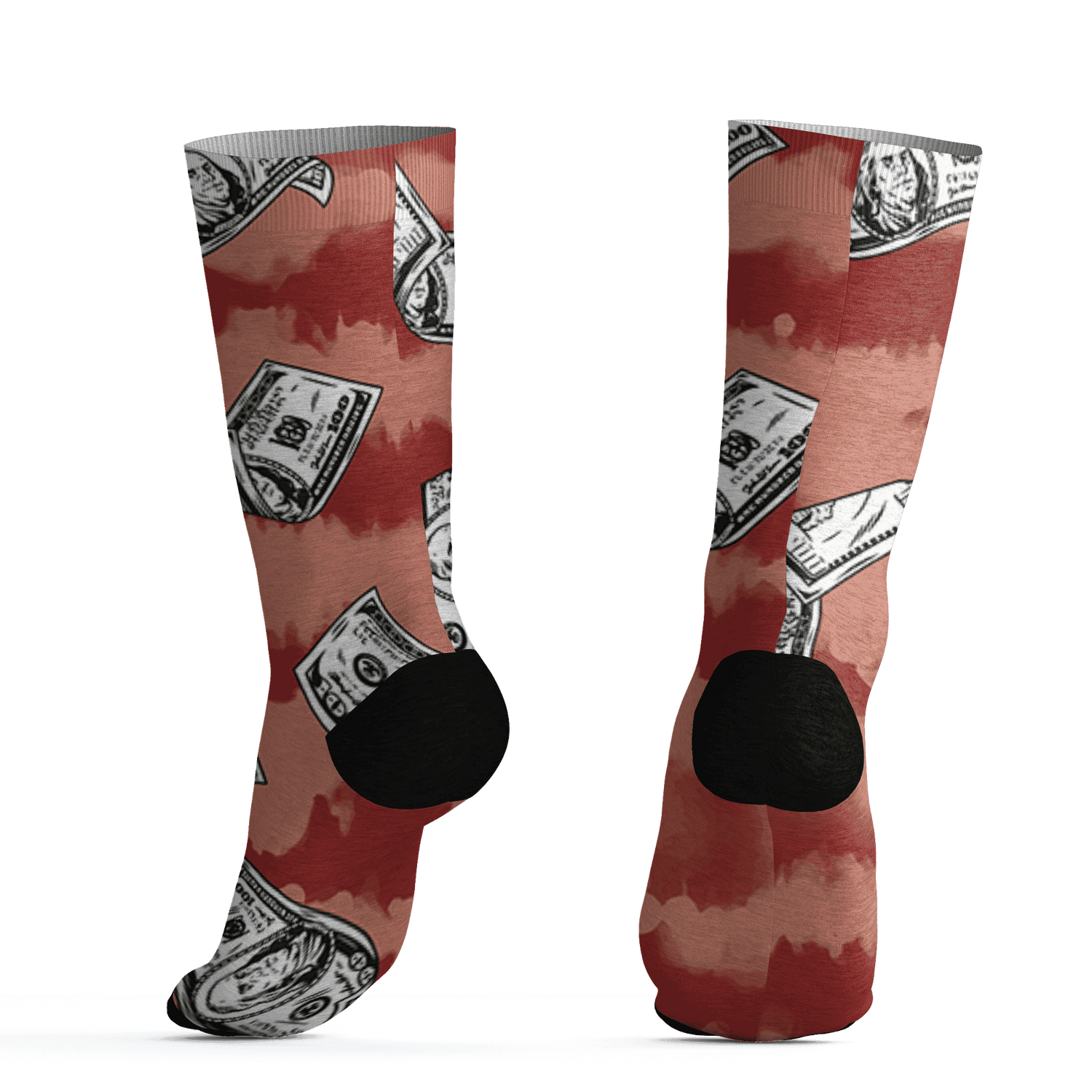 Dune Red 13s Socks Match Paid In Full 3D All-Over Print - NastyJamz