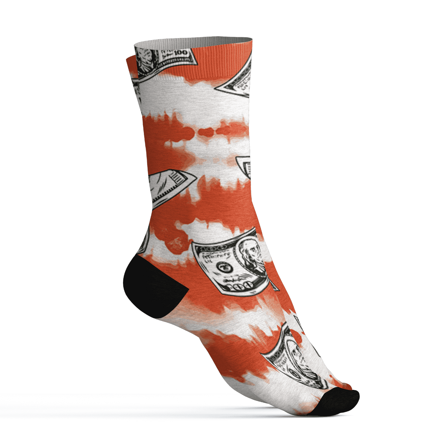 Georgia Peach 3s Socks Match Paid In Full 3D All-Over Print - NastyJamz