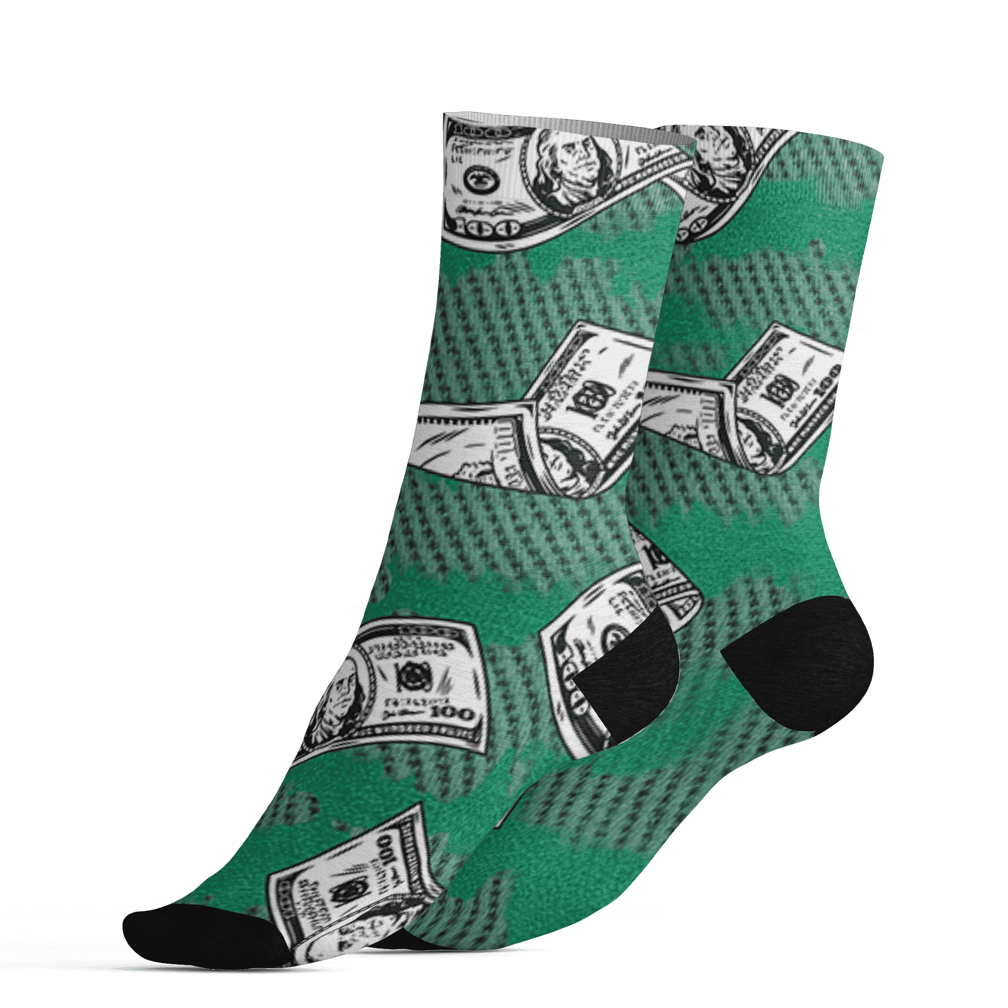 Nina CN Abney 3s Socks Match Paid In Full 3D All-Over Print - NastyJamz