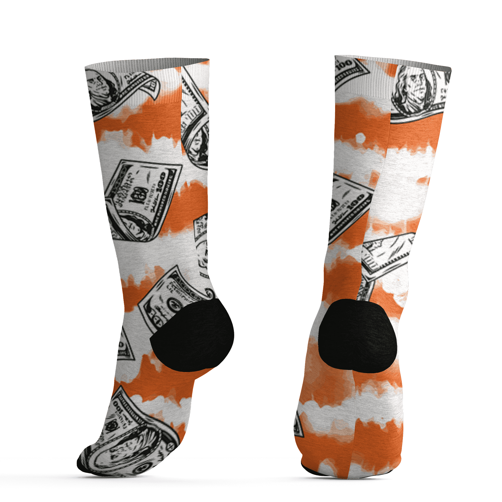 AJ 5 MAM Hurricanes Socks Match Paid In Full 3D All-Over Print - NastyJamz
