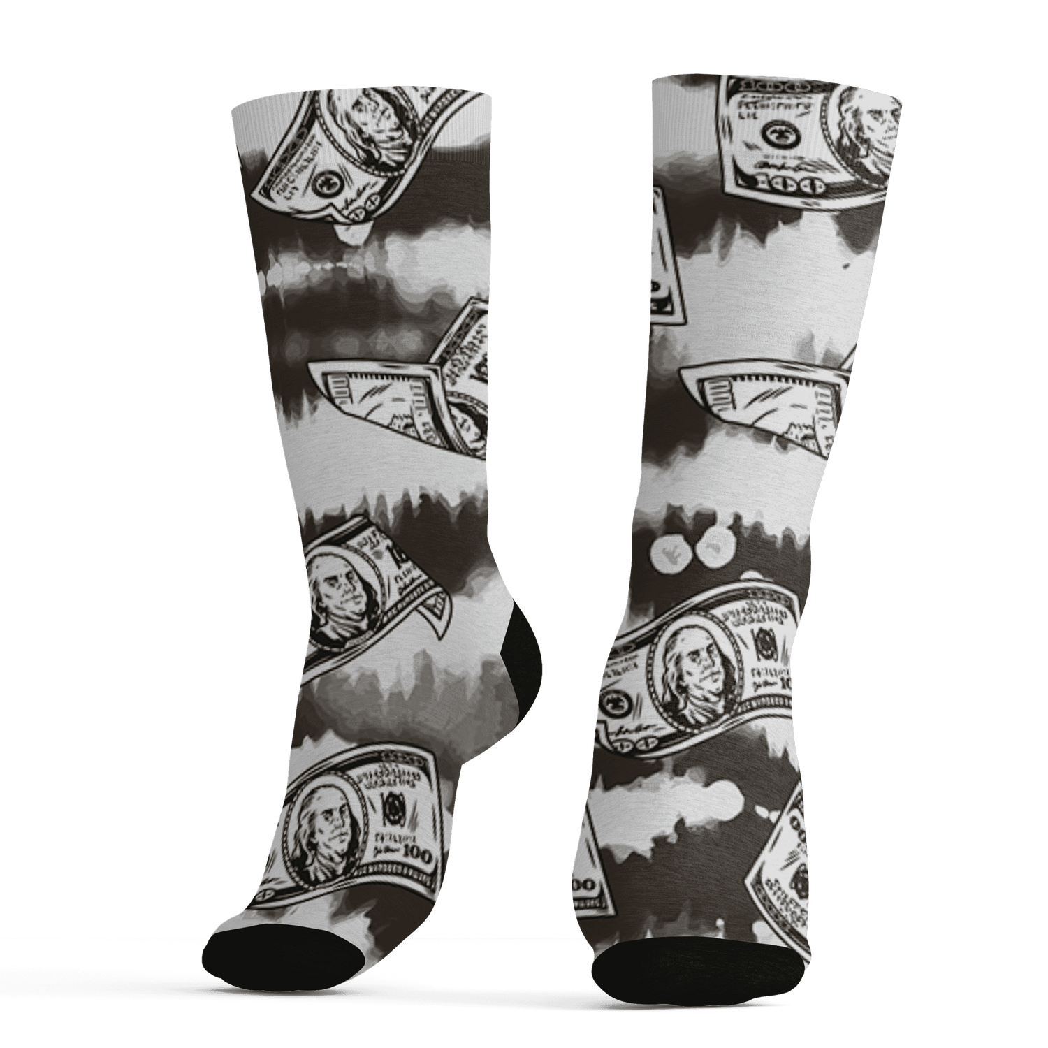 Dunk Low Baroque Brown Socks Match Paid In Full 3D All-Over Print - NastyJamz