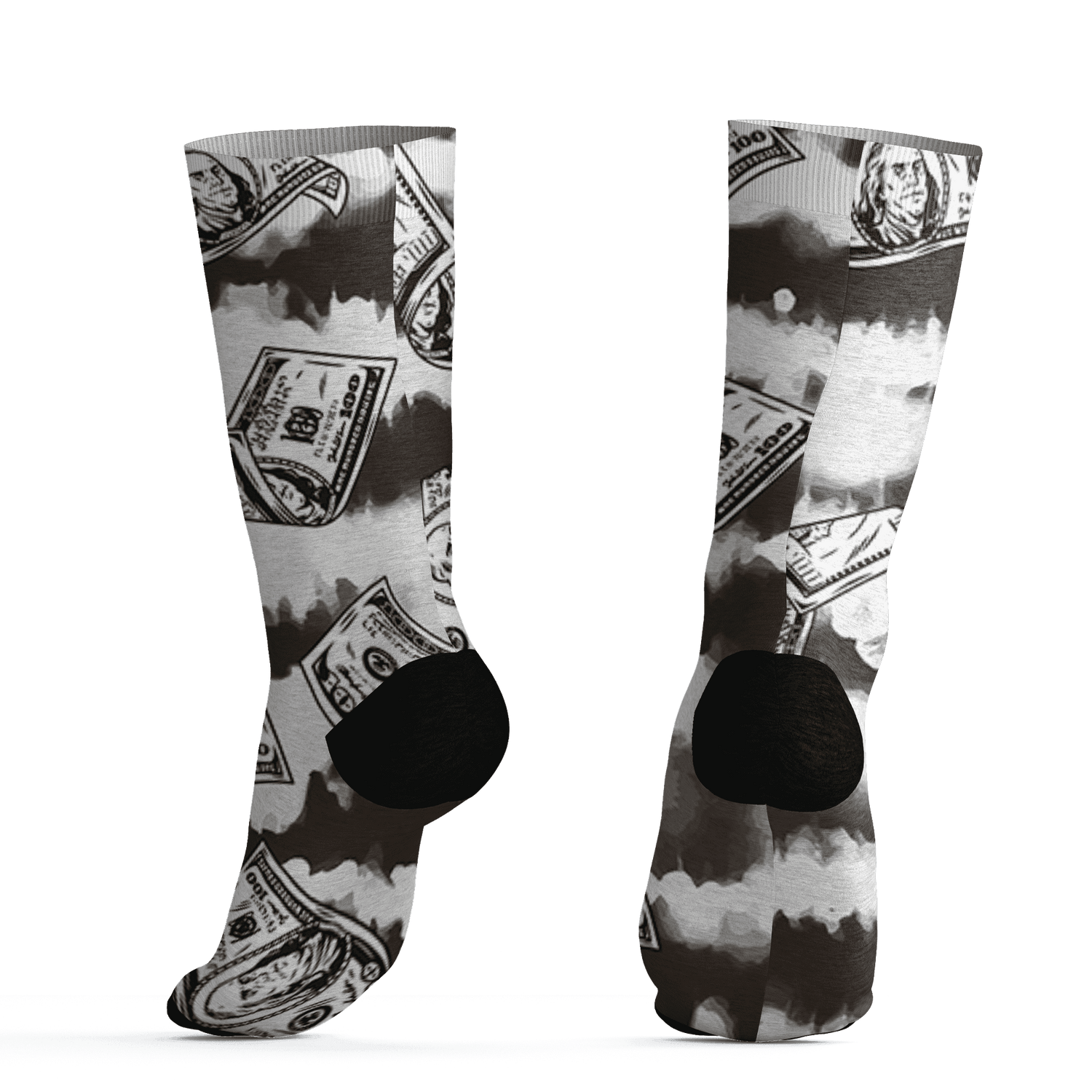 Dunk Low Baroque Brown Socks Match Paid In Full 3D All-Over Print - NastyJamz