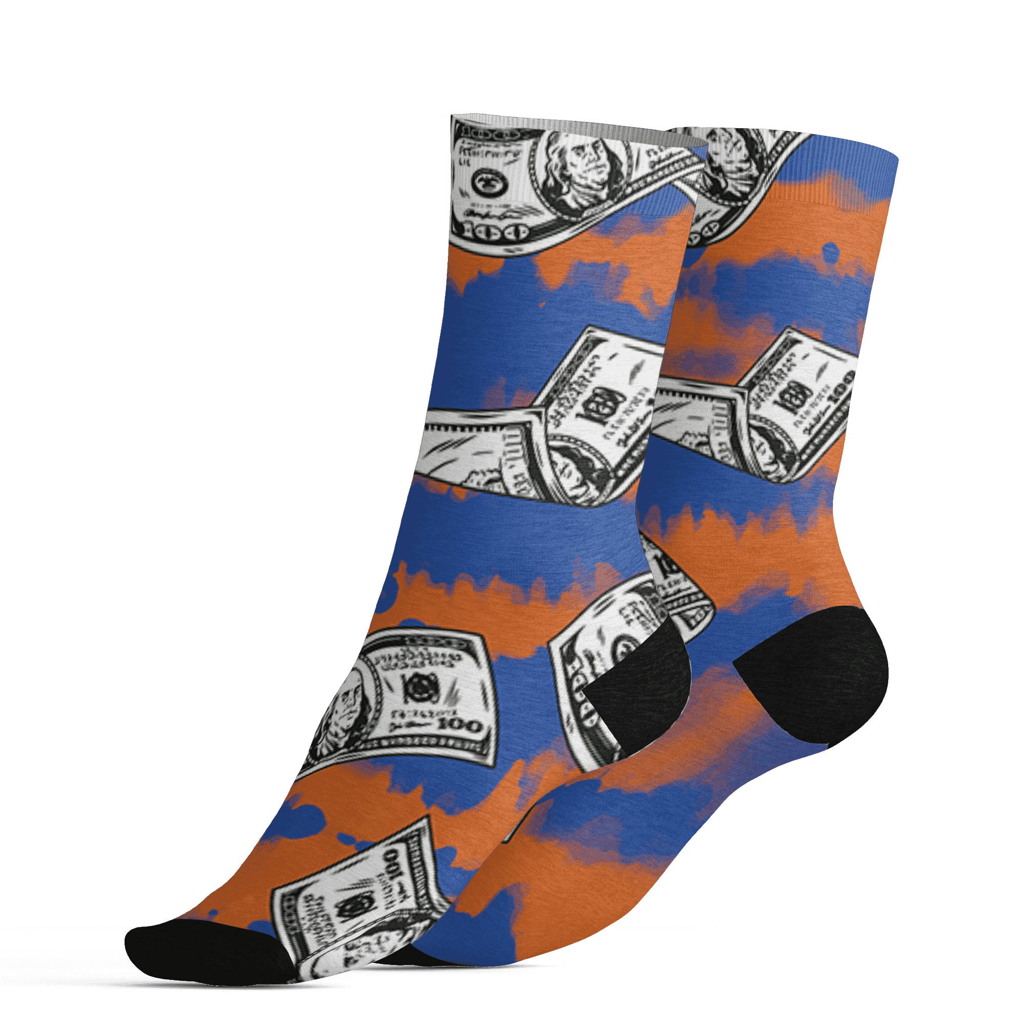 Dunk Low Knicks Socks Match Paid In Full 3D All-Over Print - NastyJamz