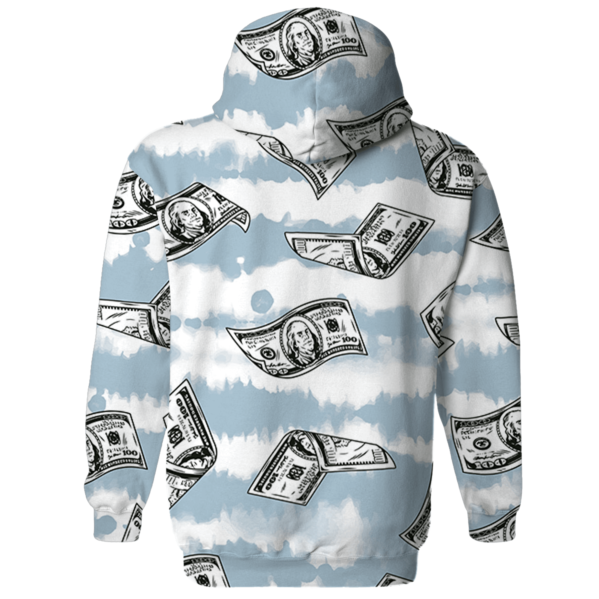 Blue Grey 13s Hoodie Match Paid In Full 3D All-Over Print - NastyJamz