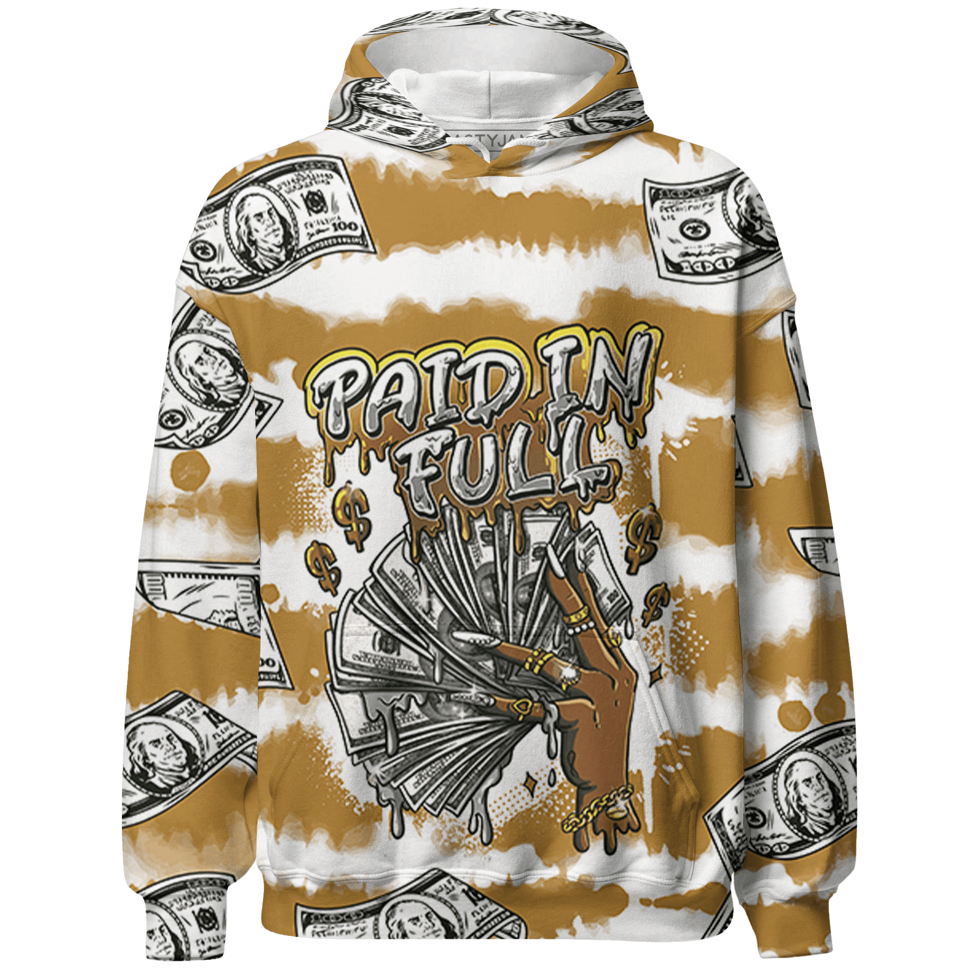 Wheat 13s Hoodie Match Paid In Full 3D All-Over Print - NastyJamz